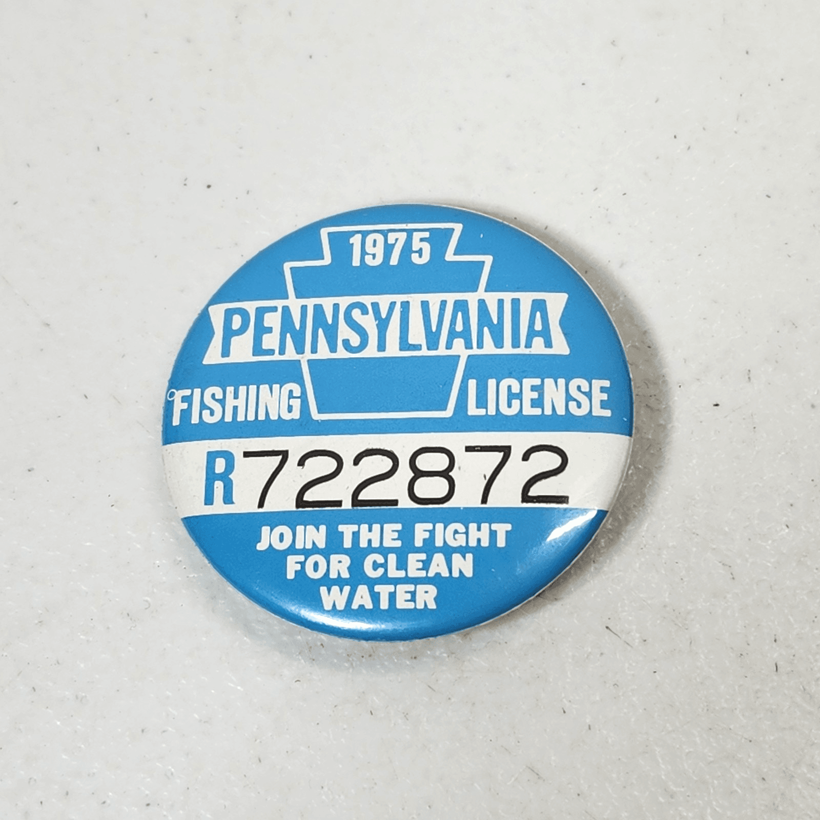 1975 Pennsylvania Fishing License Resident Citizens Fishing License