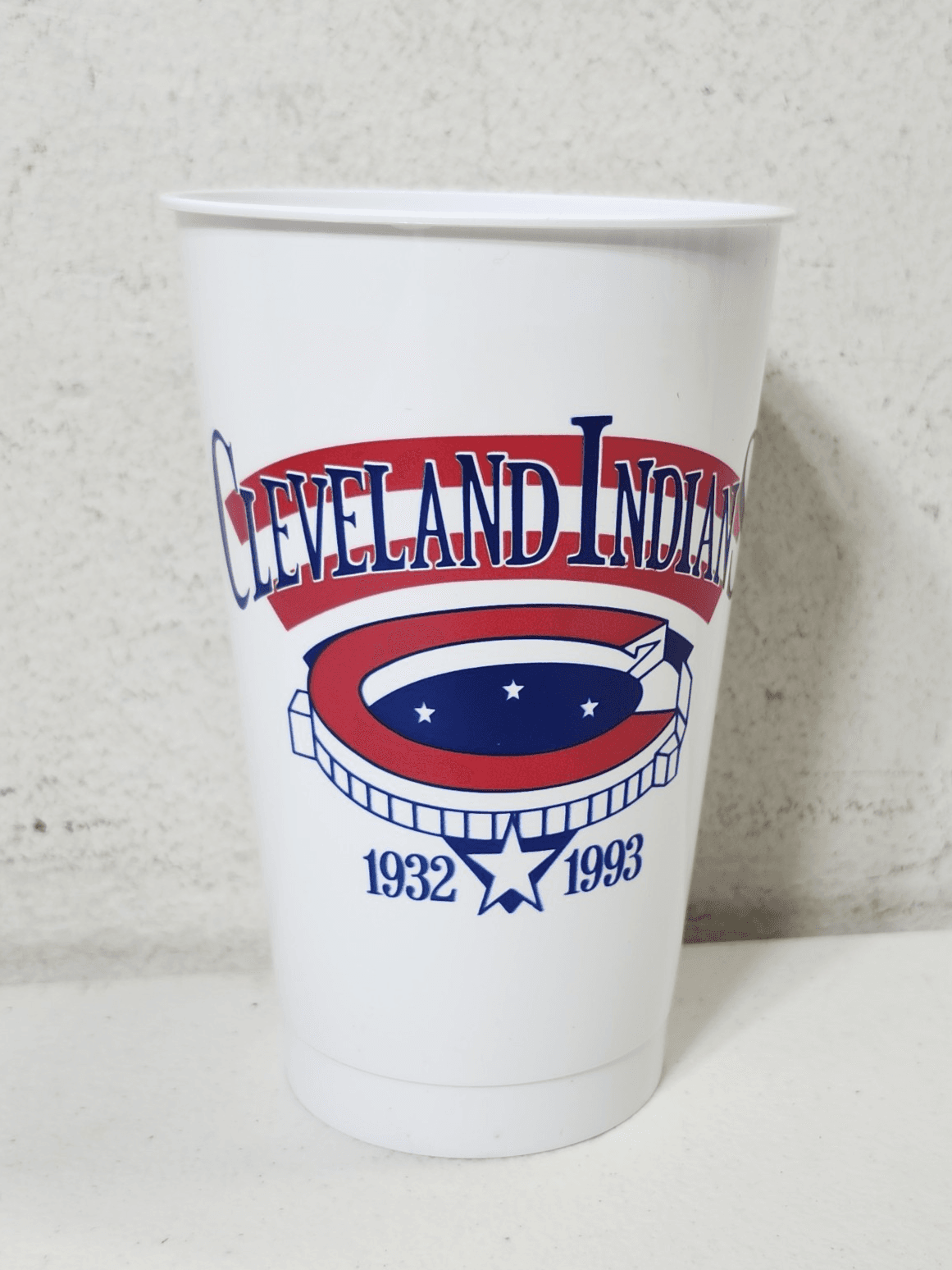 Vintage Cleveland Indians Drink Cup MLB Baseball 1993