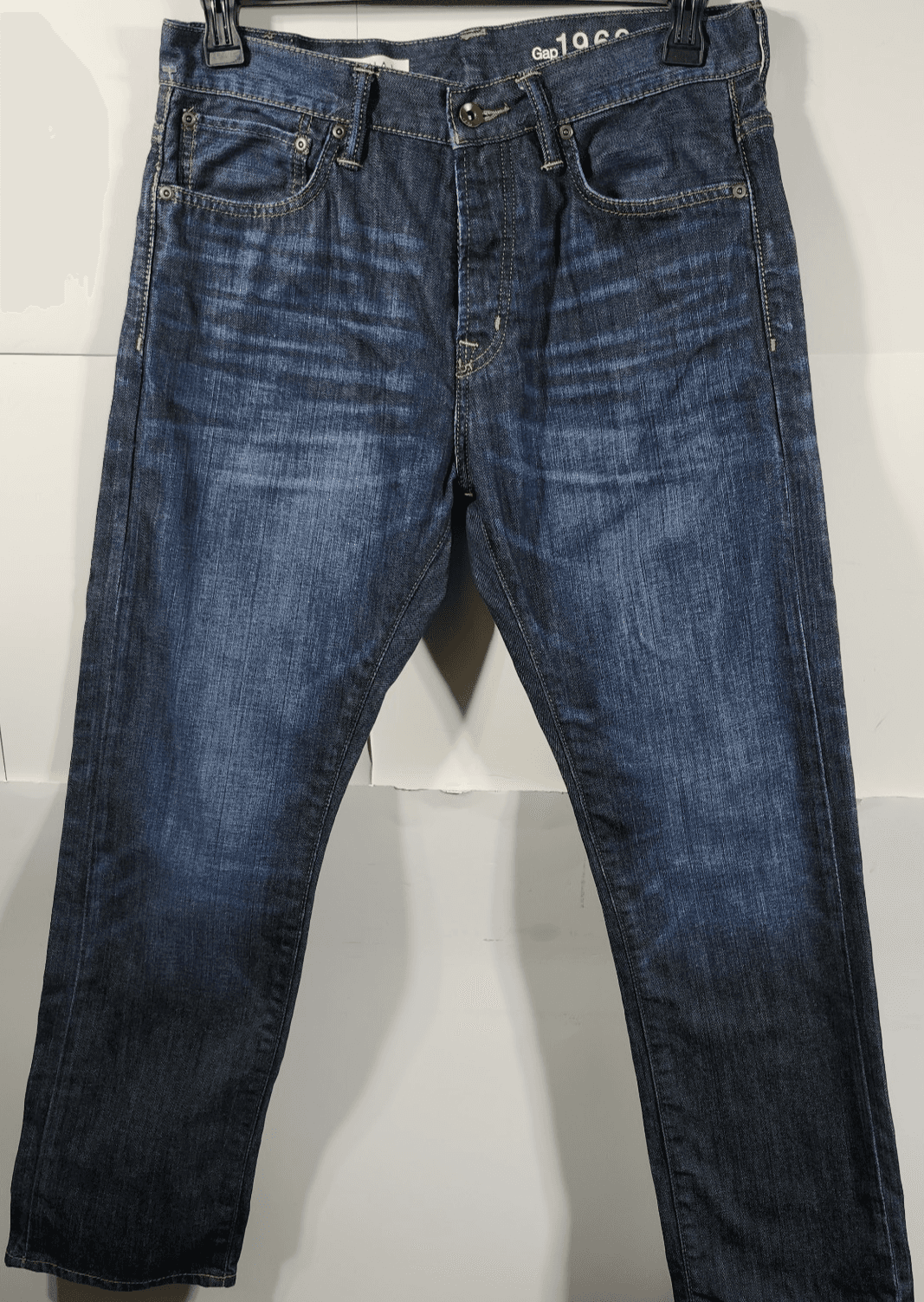 Gap 1969 Jeans Men's 32x28 Blue Denim Straight Leg Button Fly