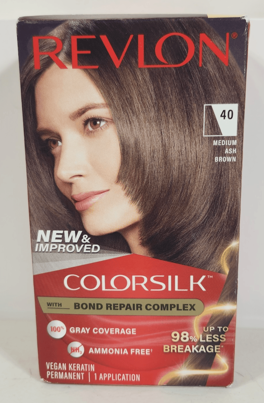 Revlon Colorsilk Hair Color 40 Medium Ash Brown NEW