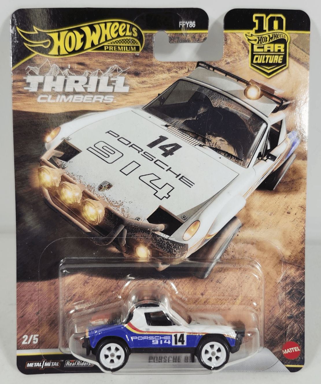 Hot Wheels Premium Thrill Climbers Porsche 914 Safari Car 1/64 Toy Vehicle NEW