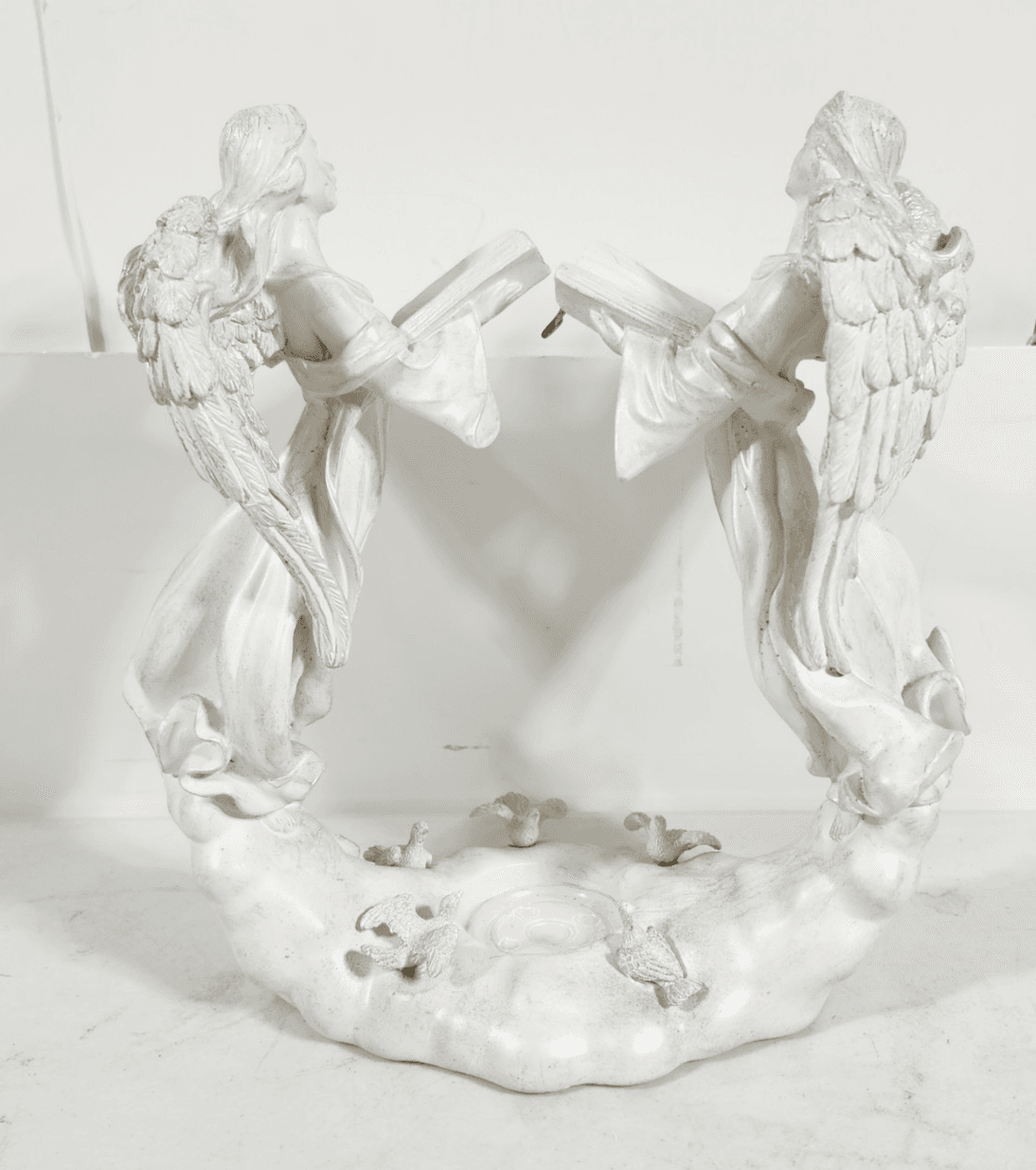 Yankee Candle Double Angel Tealight Holder Home Decor Statue Figurine