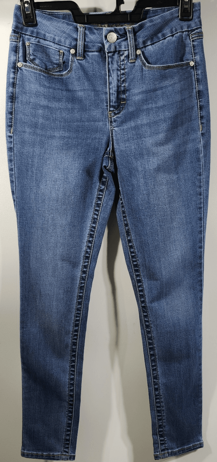Seven7 Jeans Women's 6 Blue Denim Tummyless High Rise Skinny Stretch