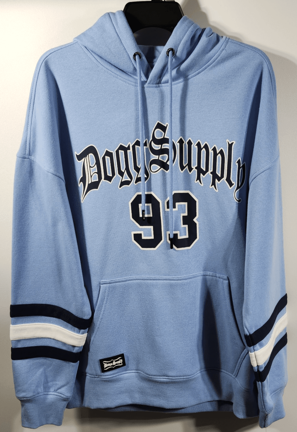 Dogg Supply Men's M Hoodie Blue Hooded Sweatshirt Hip Hop Rap Streetwear NEW