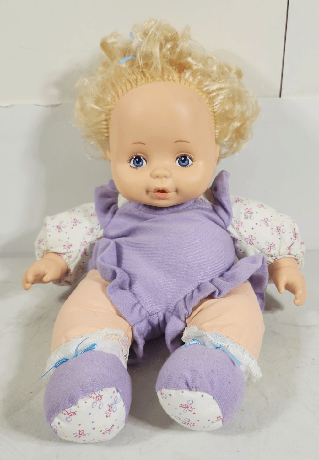 Vintage Tyco Magic Feeding Baby Doll 1992 Toy