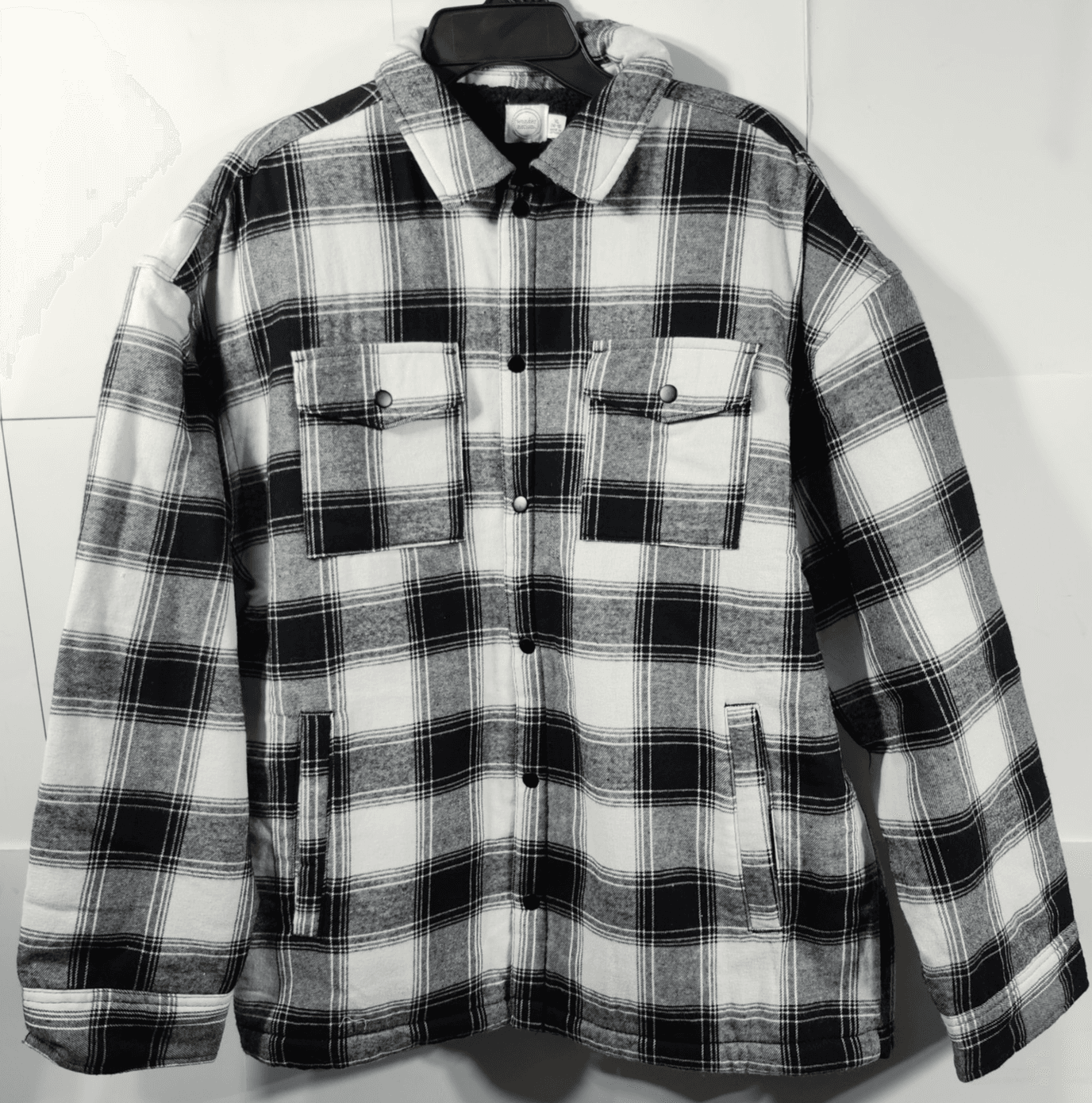 Boy's XL Plaid Flannel Long Sleeve Button Down Shirt Shacket Lined NEW