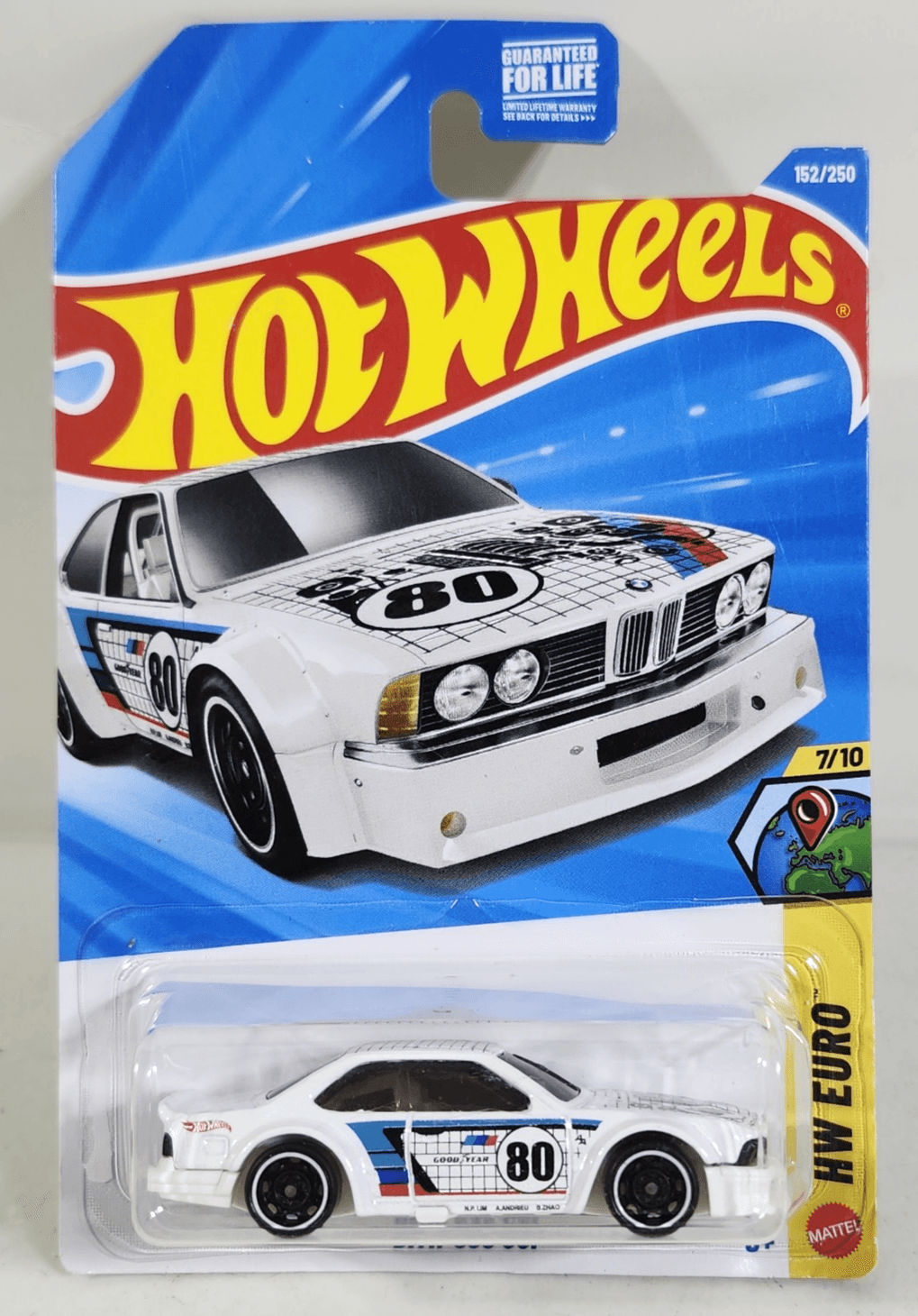 2026 Hot Wheels BMW 635 CSI HW Euro White Car 1/64 Toy Vehicle NEW