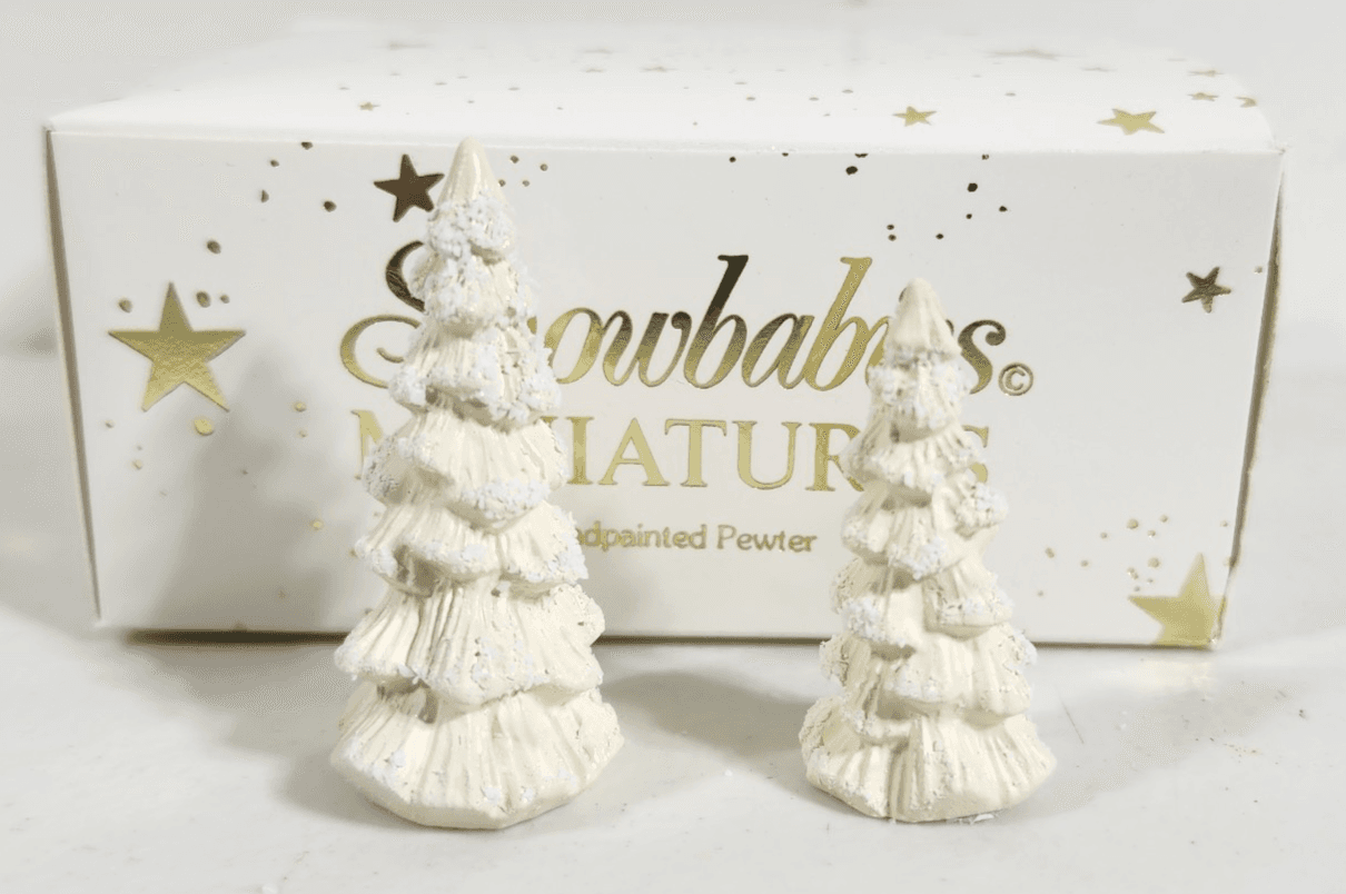 Frosty Forest Tress 7612-0 Dept 56 Snowbabies Miniatures Pewter Figurine NEW