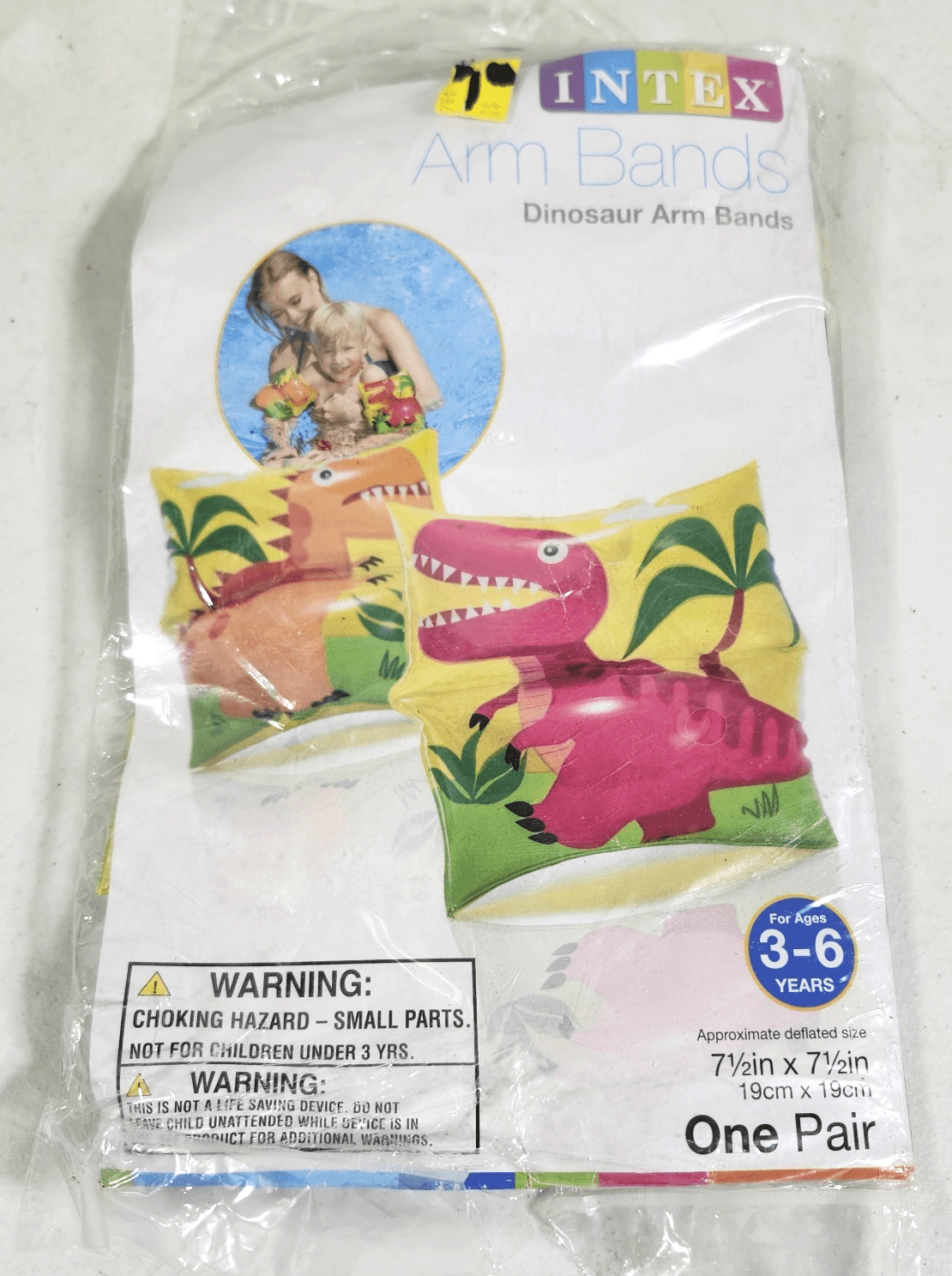 Arm Band Floaties Dinosaur Design Kids For The Pool Ages 3-6