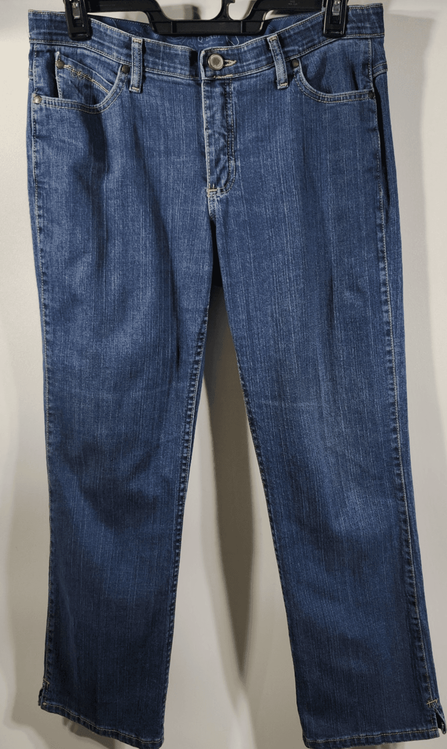 Wrangler Jeans Women's 11/12 X 30 Q Baby Blue Denim Stretch Mid Rise Bootcut