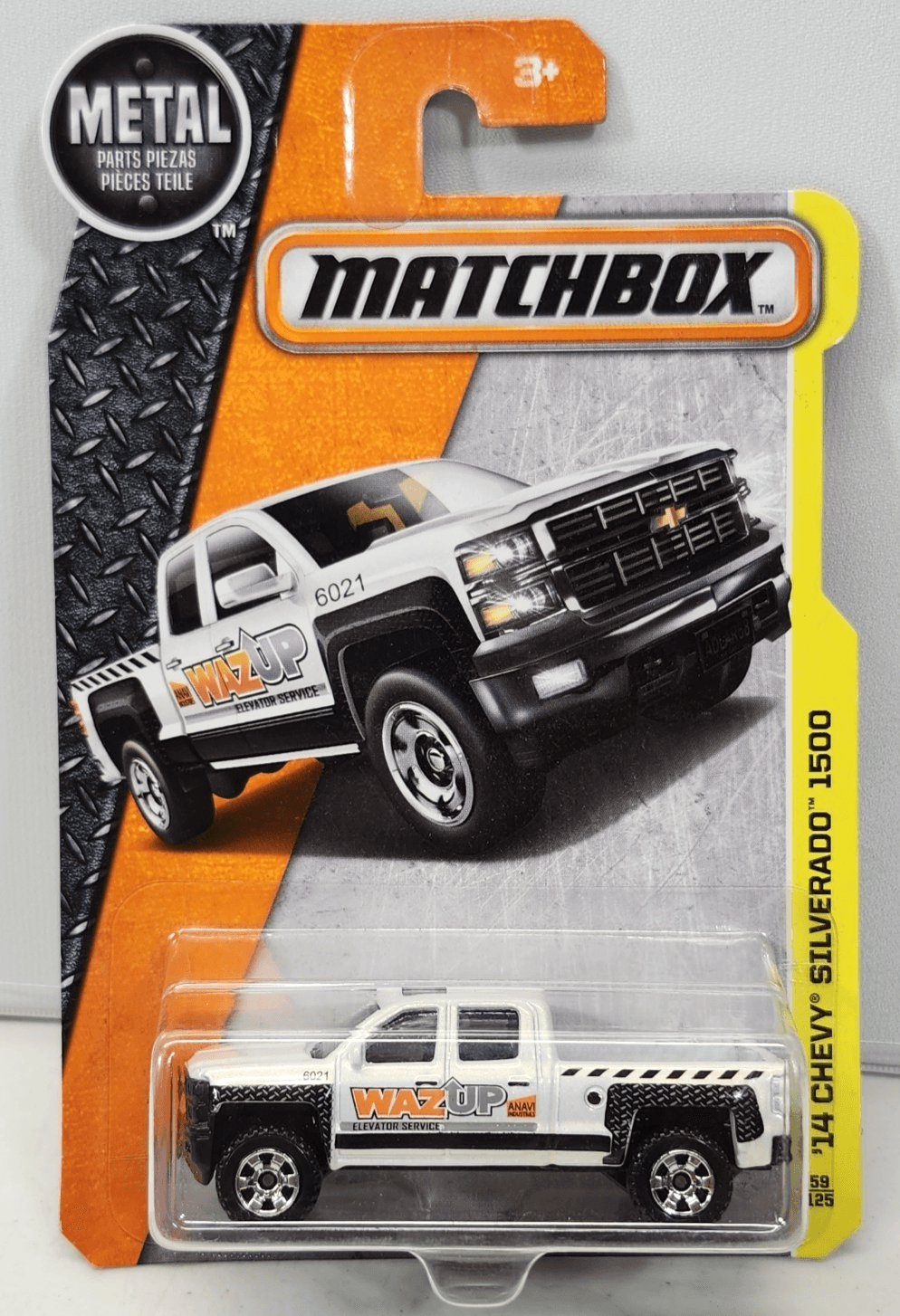 Matchbox MBX Construction Series '14 Chevy Silverado 1500 Wazup Decal NEW