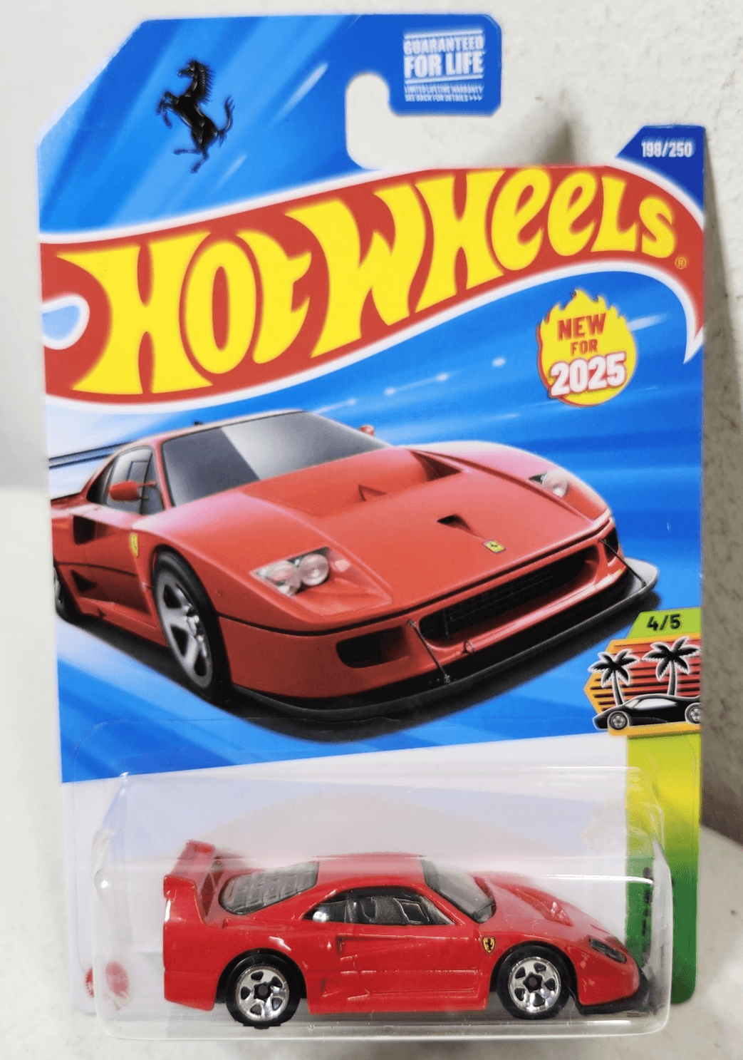 2025 Hot Wheels Ferrari F40 Competizione HW Exotics Red Car 1/64 Toy NEW