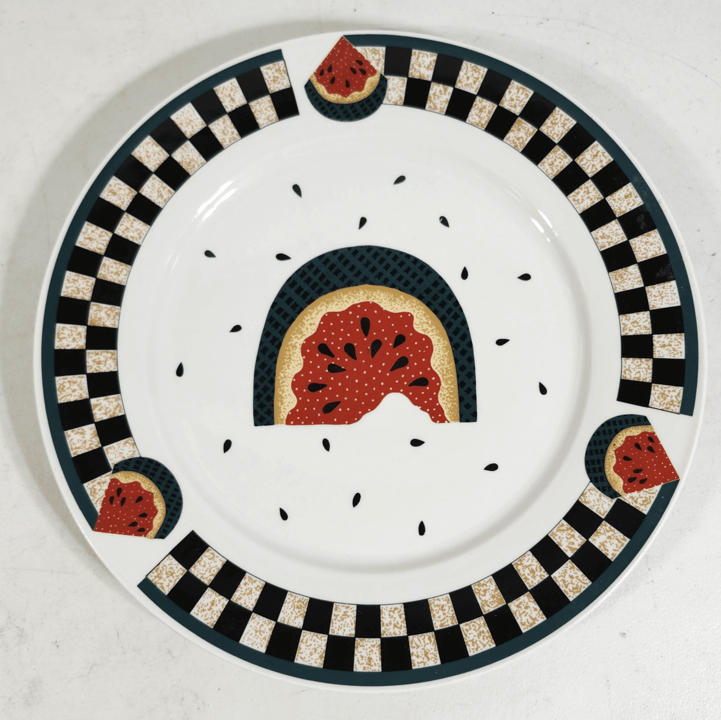 Tabletops Unlimited Fresh Watermelon Dinner Plate 12"