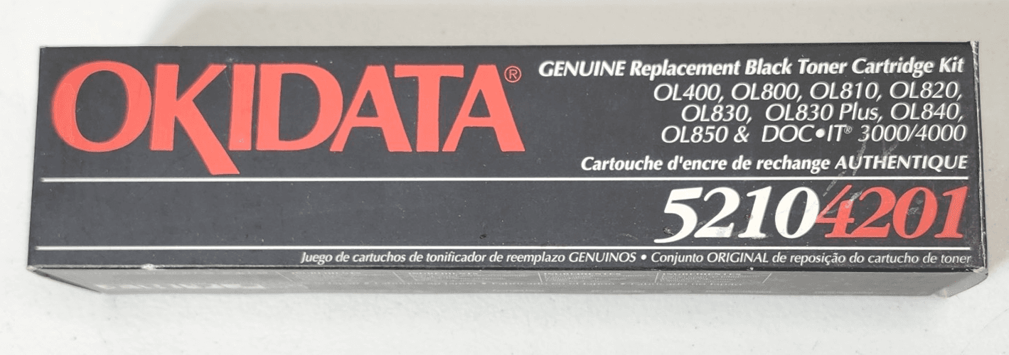 Okidata 5210 4201 Replacement Black Toner Cartridge Kit NEW
