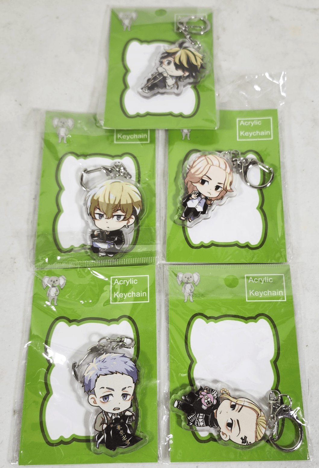 My hero Accademia Anime Keychain Bundle Lot Of 5 NEW