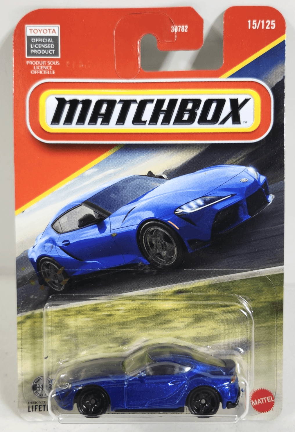 Matchbox 2023 Toyota GR Supra Blue Car 1/64 Toy Vehicle NEW