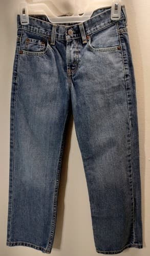 Levi's 550 Straight Fit Denim Jeans Size 9 Juniors Blue Pants