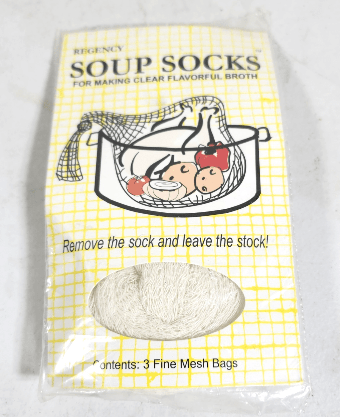 Regency Wraps Cotton Mesh Soup Socks for Making Clear Broth and Flavorful