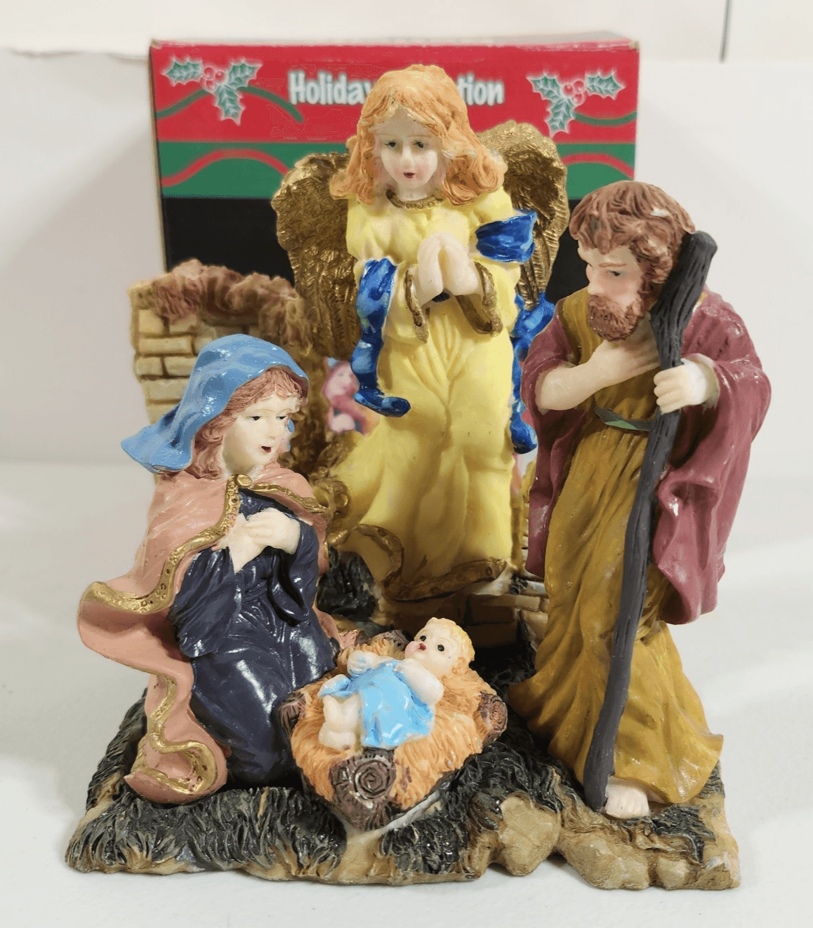 Holiday Collection Christmas Nativity Scene Figurine Statue Home Decor