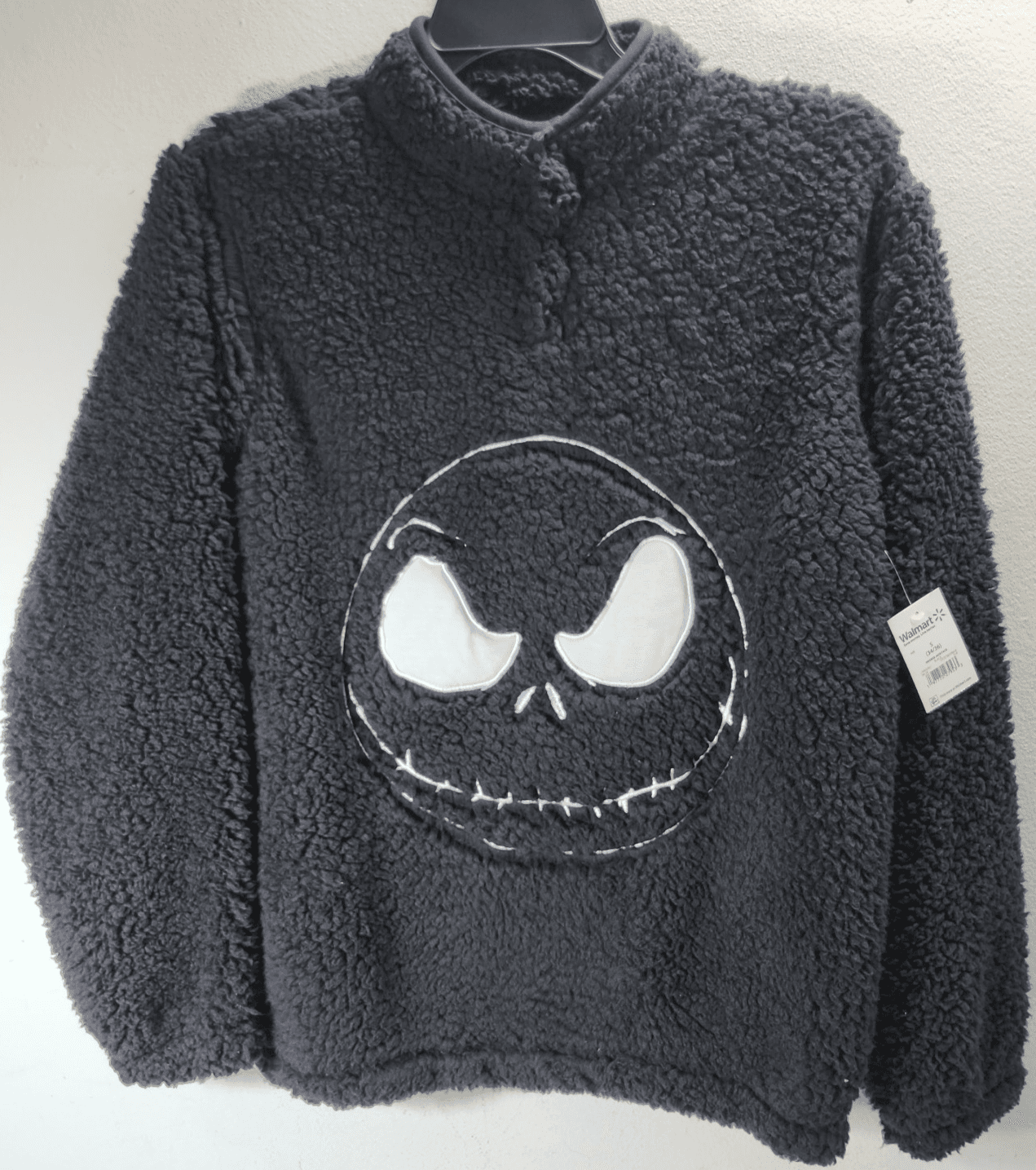 Disney The Nightmare Before Christmas Fleece Sweatshirt Mens Small Embroidered