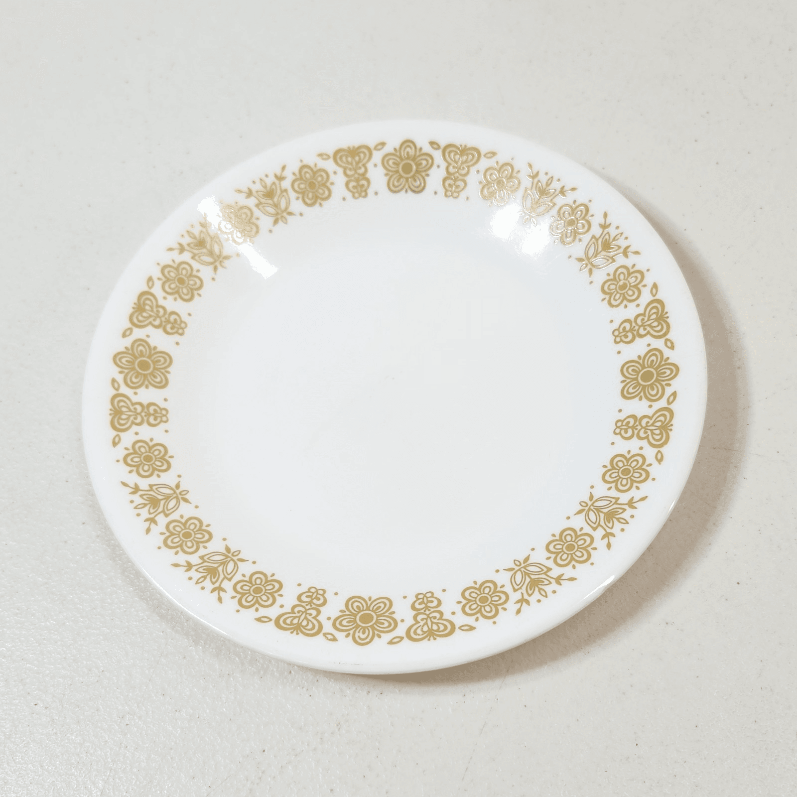 Vintage Corelle Butterfly Gold Appetizer Starter Salad Plate 6.75"