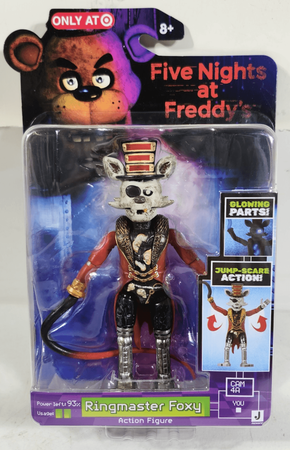 Jazwares Five Nights at Freddy’s FNAF Ringmaster Foxy 5" Action Figure Toy NEW