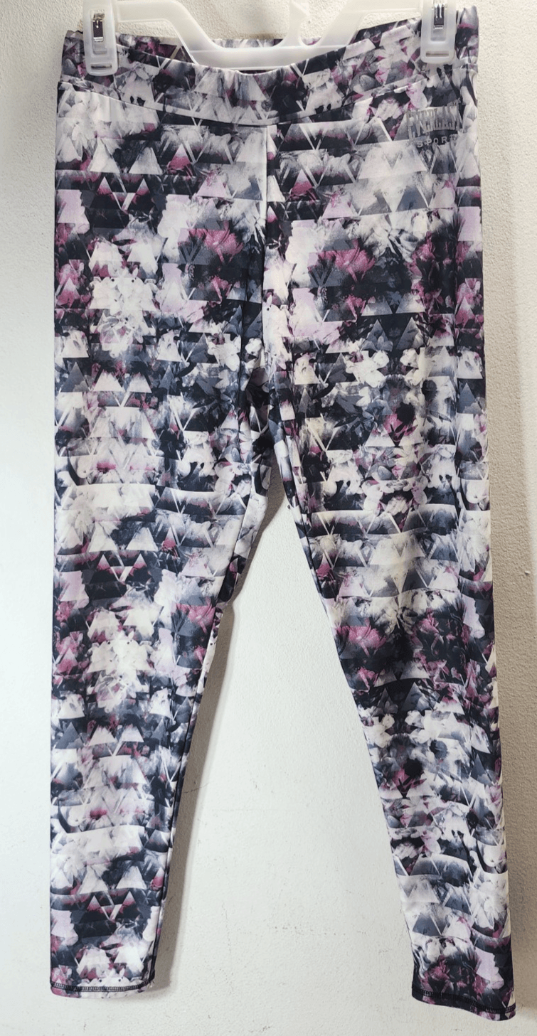 Everlast Women's Leggings Size M Athletic Workout Multicolor Stretch Pull-On