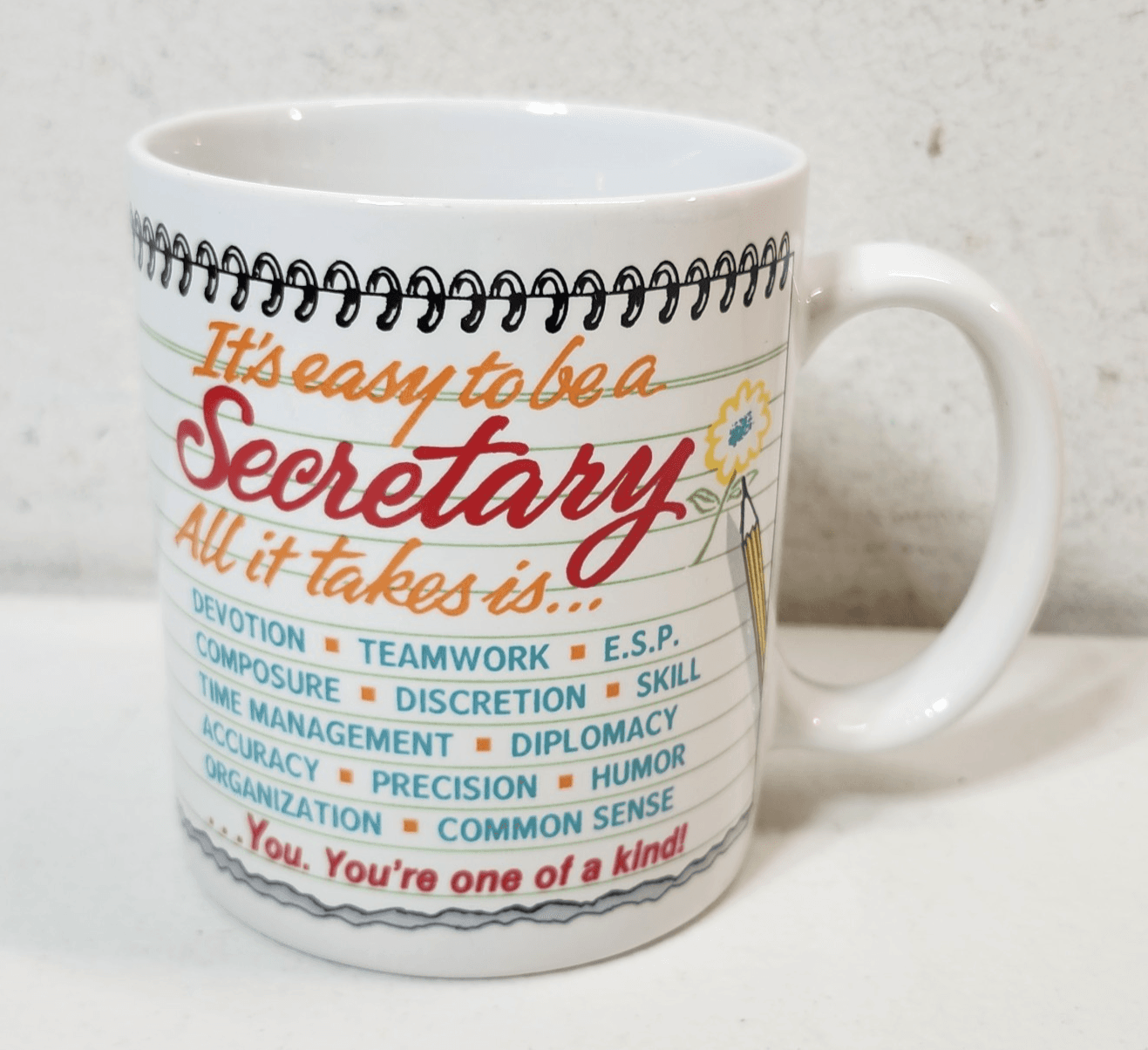 Coffee Mug Cup It's Easy To Be A Secretary Design Ganz