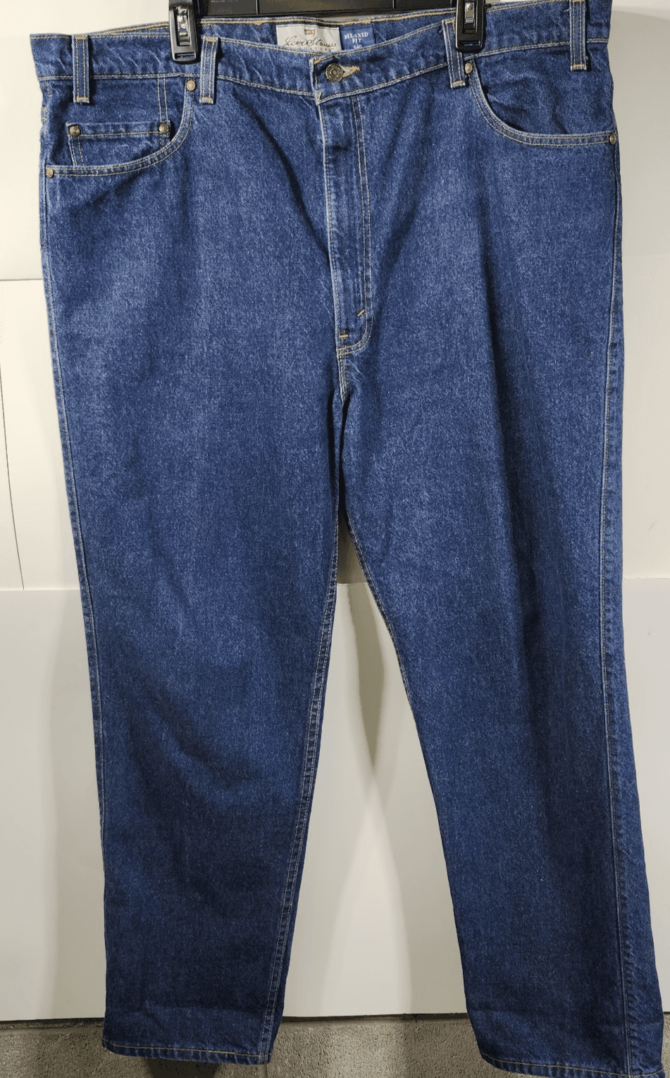Vintage Levis 540 Jeans Mens 44x30 Blue Denim Made In USA Brown Tab 90s