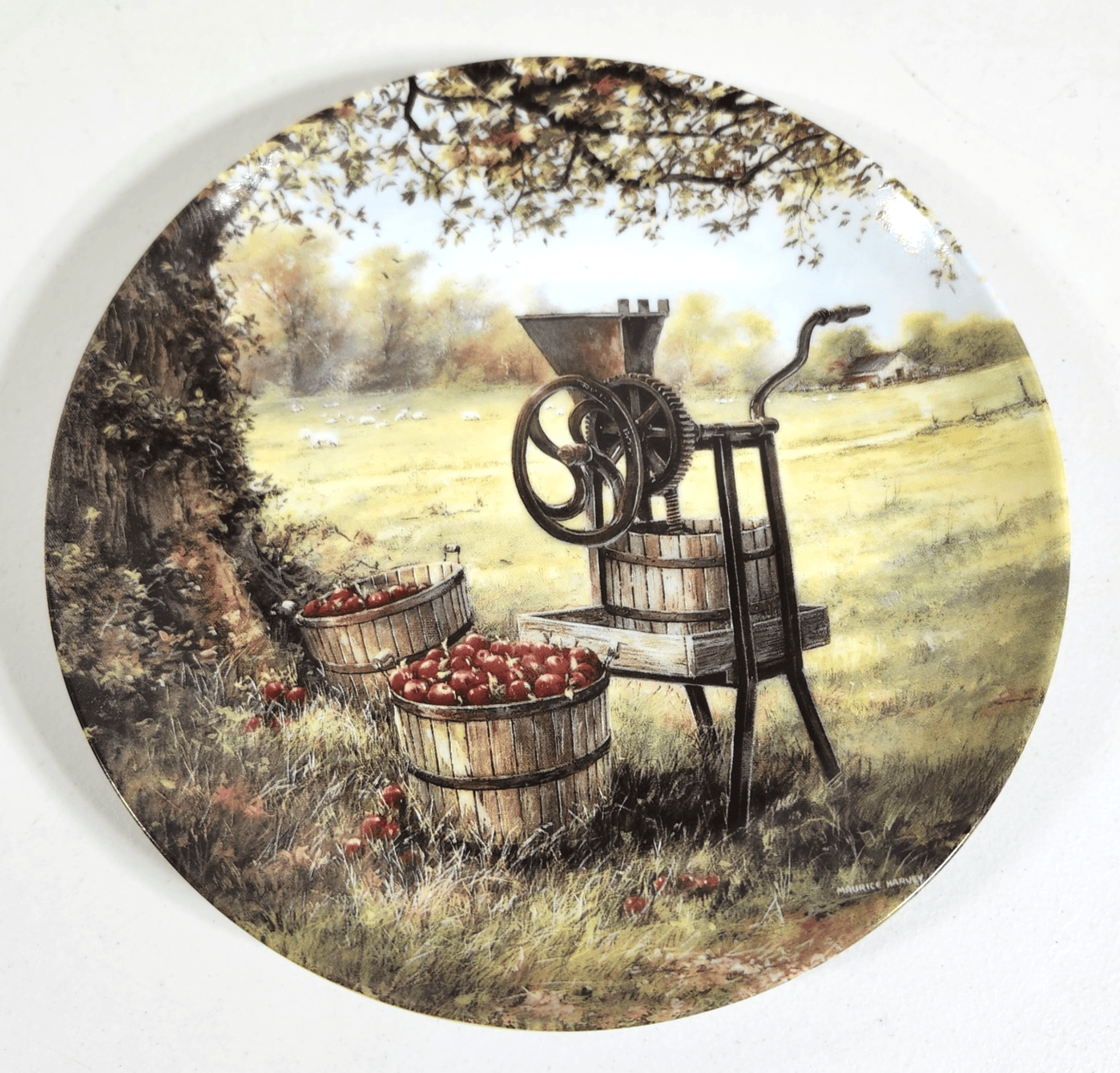 Country Nostalgia Series Collectible Plate W.S. George Artwork Maurice Harvey