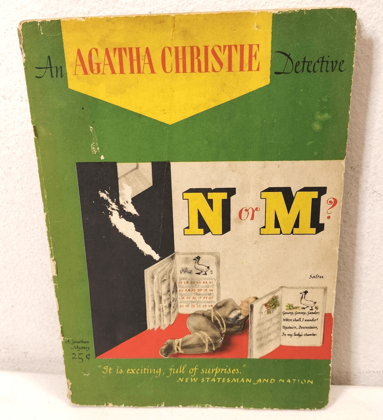 Vintage Agatha Christie Paperback Book N Or M 1941 Published By Lawrence E