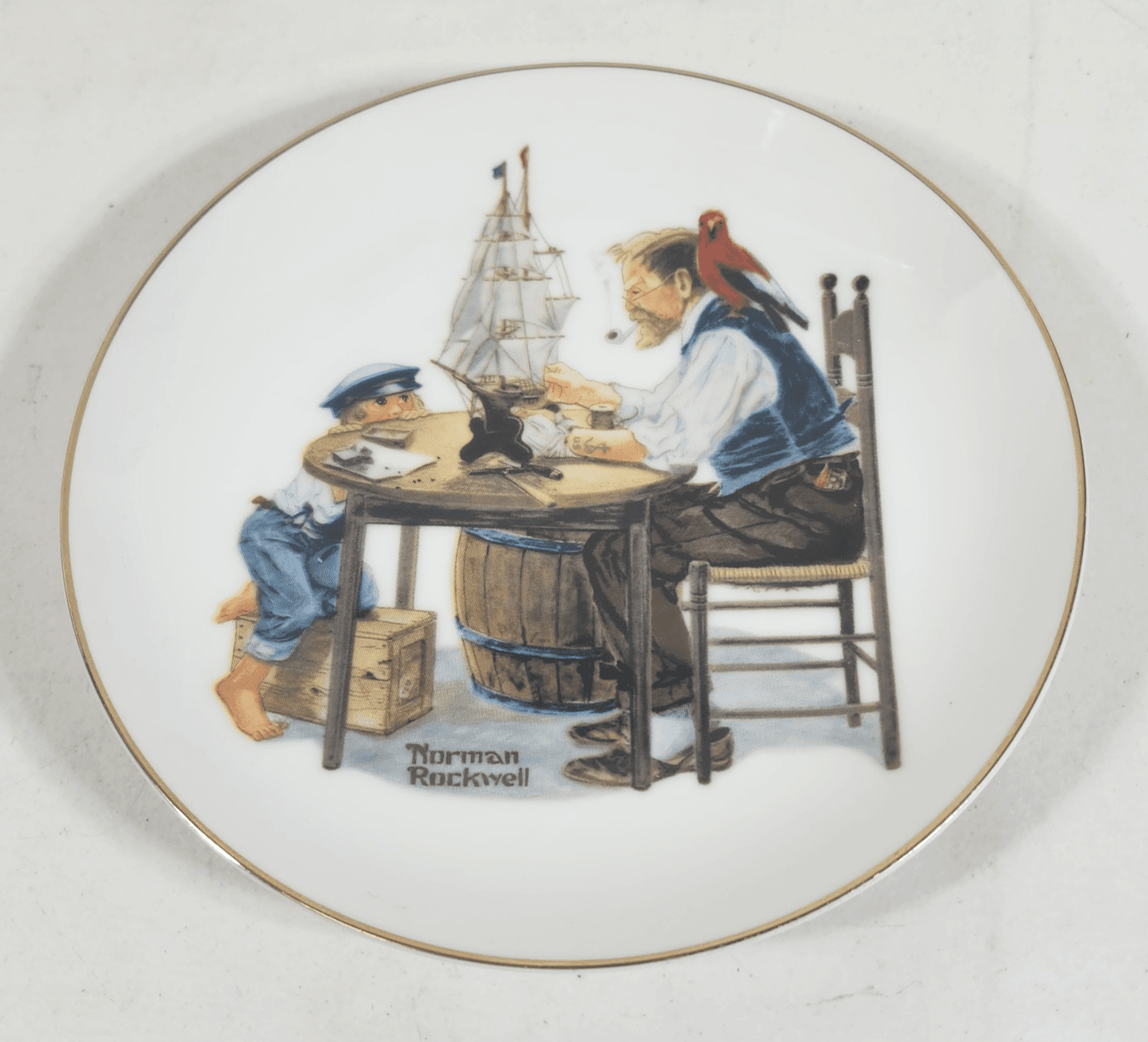 1984 Norman Rockwell Museum For A Good Boy Collectors Decorative Plate