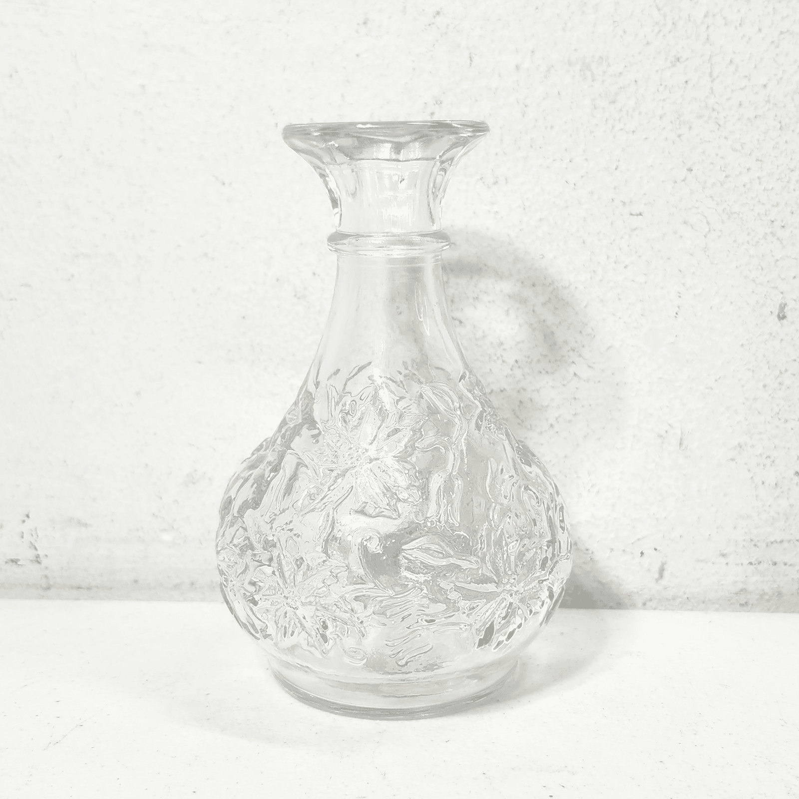 Princess House Fantasia Poinsettia Crystal Flower Vase 5.5" Home Decor