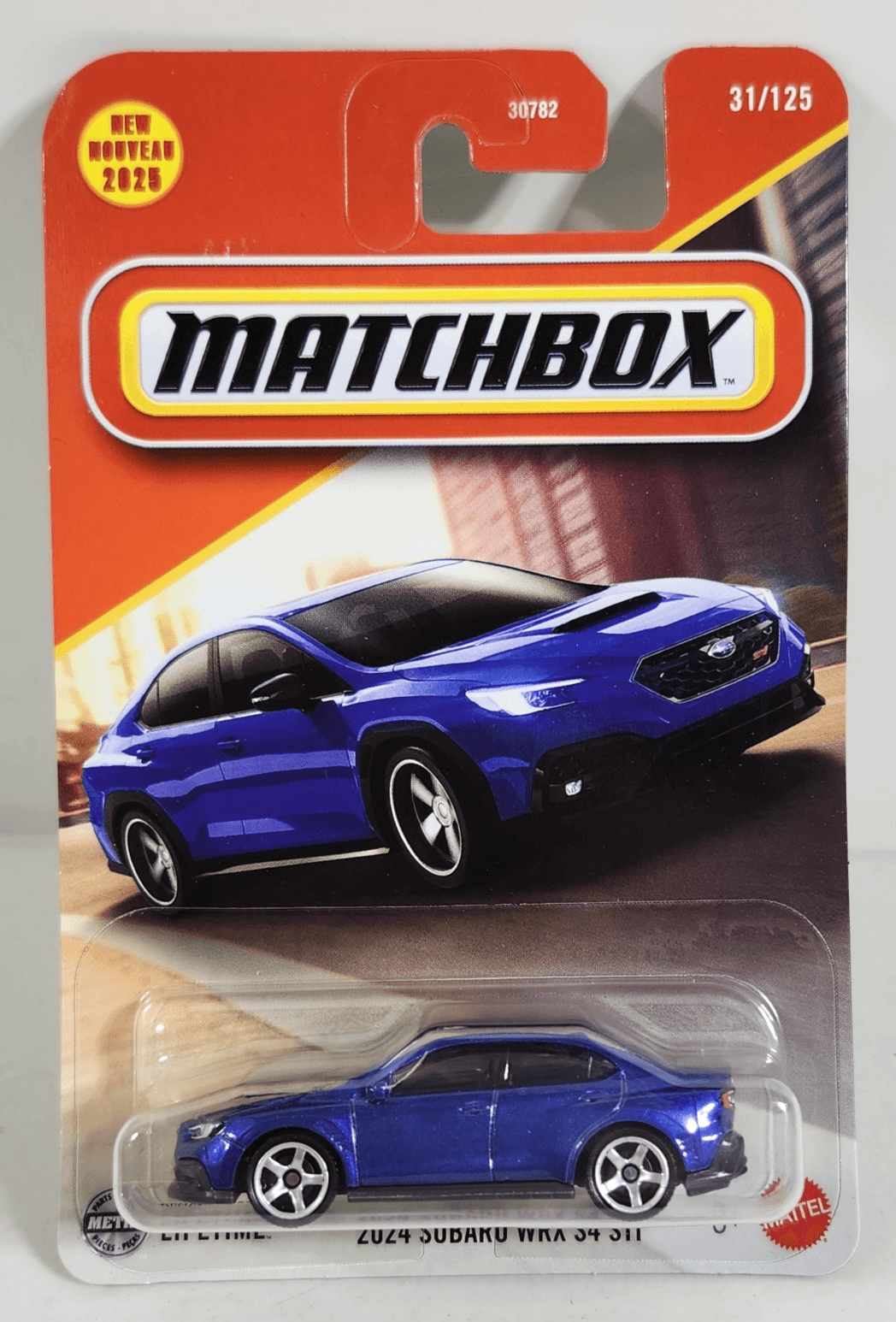 Matchbox 2024 Subaru WRX S4 STI Blue Car 1/64 Toy Vehicle NEW