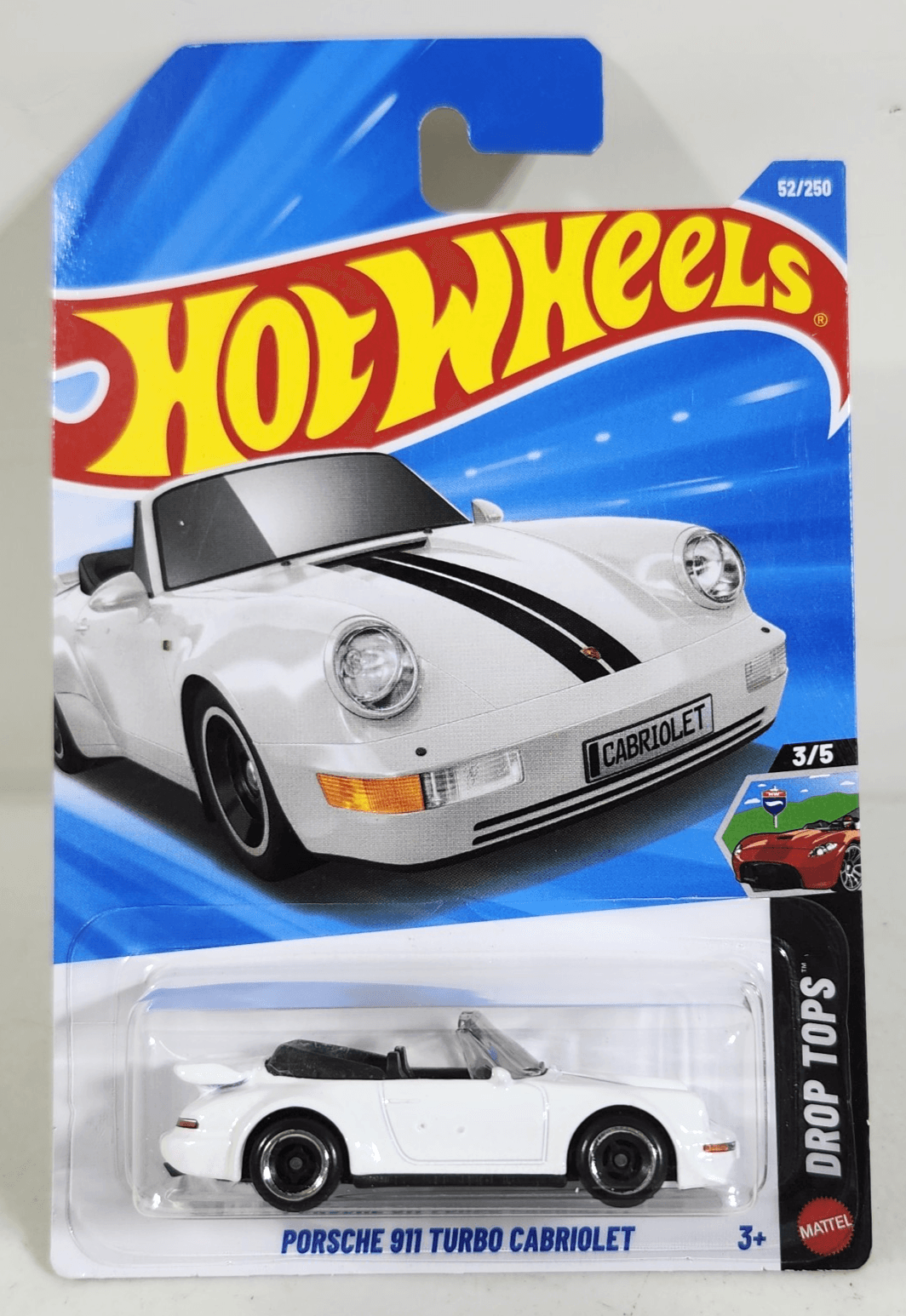 2026 Hot Wheels Porsche 911 Turbo Cabriolet Drop Tops Car 1/64 Toy Vehicle NEW