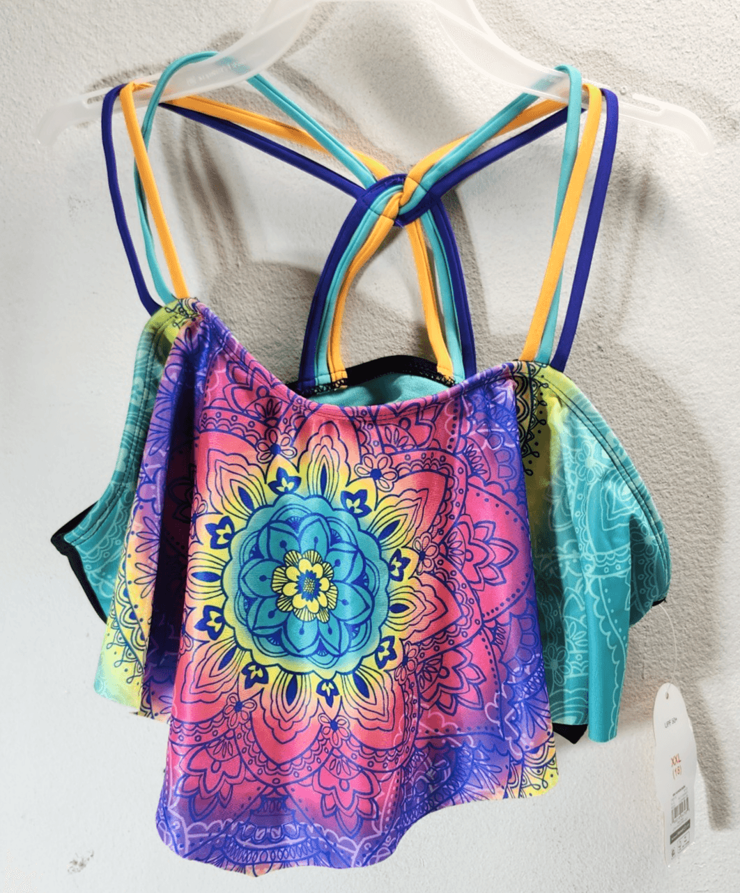 Wonder Nation Girls Halter Bikini Top Size XXL 18 Beach Pool Outdoor NEW