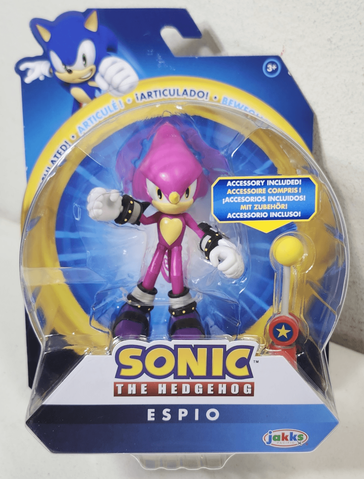 Jakks Pacific Sonic the Hedgehog 4 Inch Articulated Figure Series 20 Espio NEW
