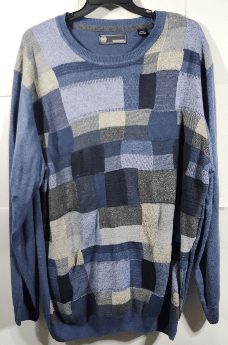 Weatherproof Men's Sweater 3XLT Blue Gray Long Sleeve