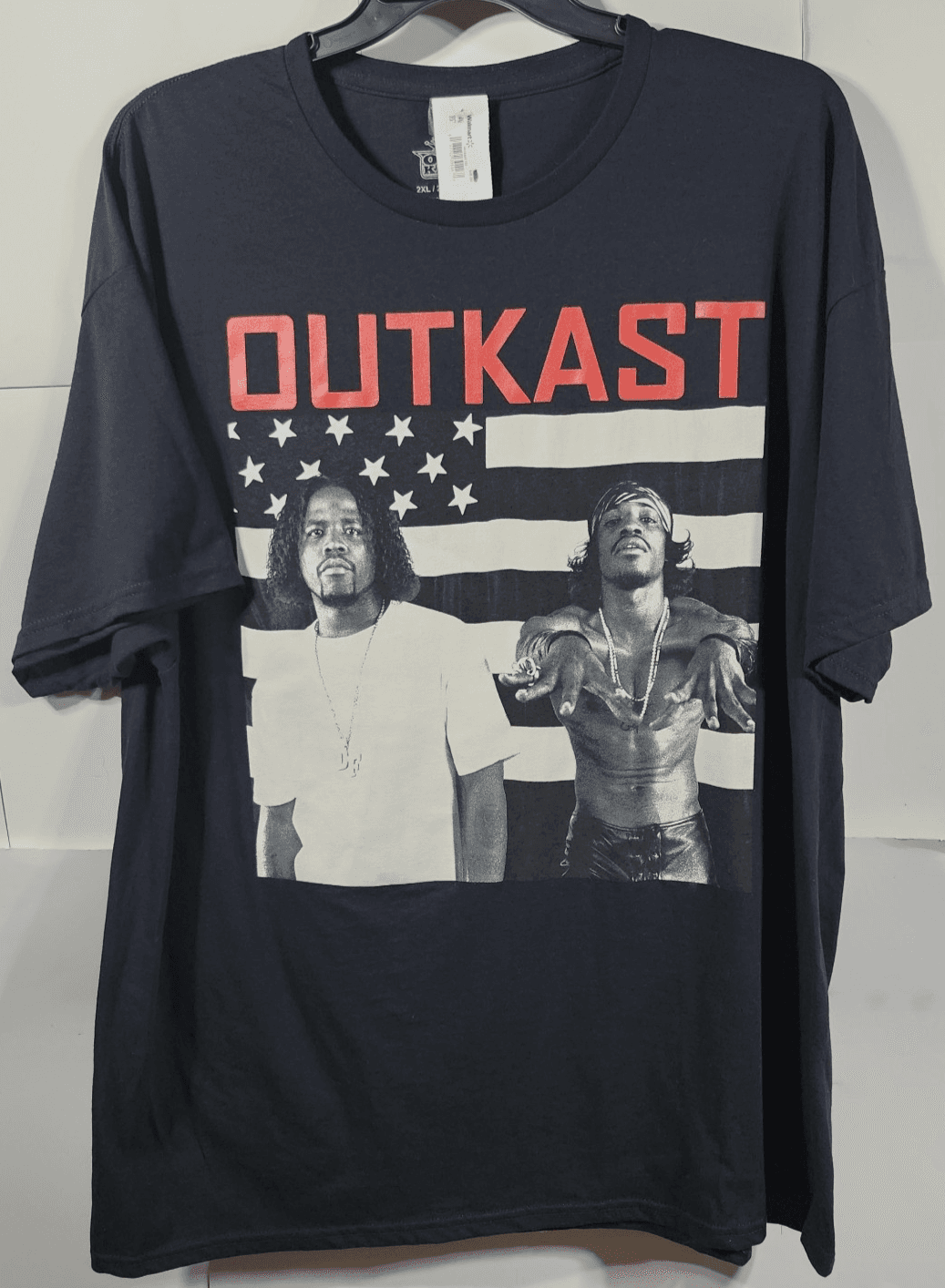 Outkast Men's XXL T-Shirt Black Hip Hop Rap Tee Big Boi Andre 3000 Graphic NEW