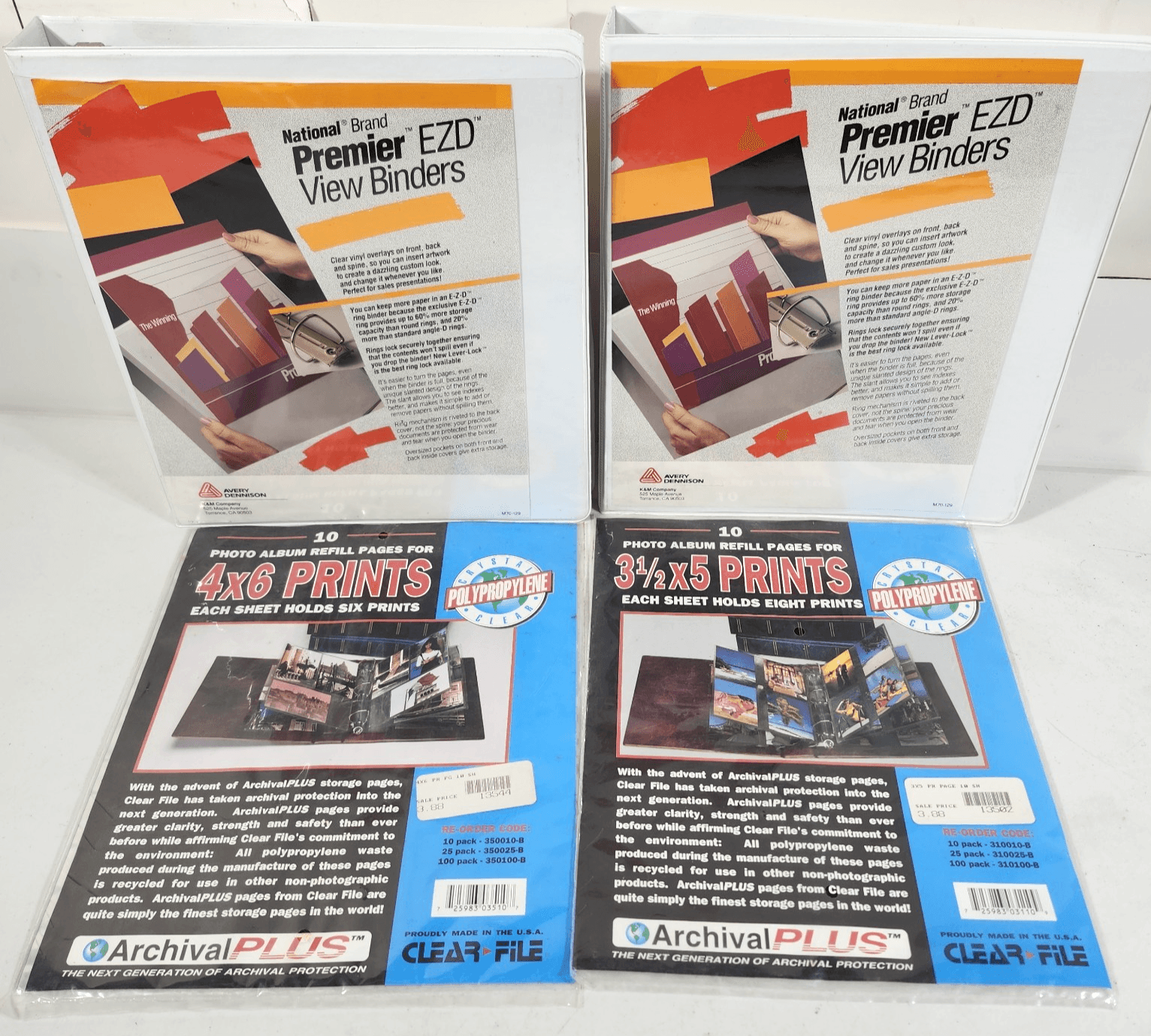 Avery Premier EZD View 3 inch Binders Lot Of 2