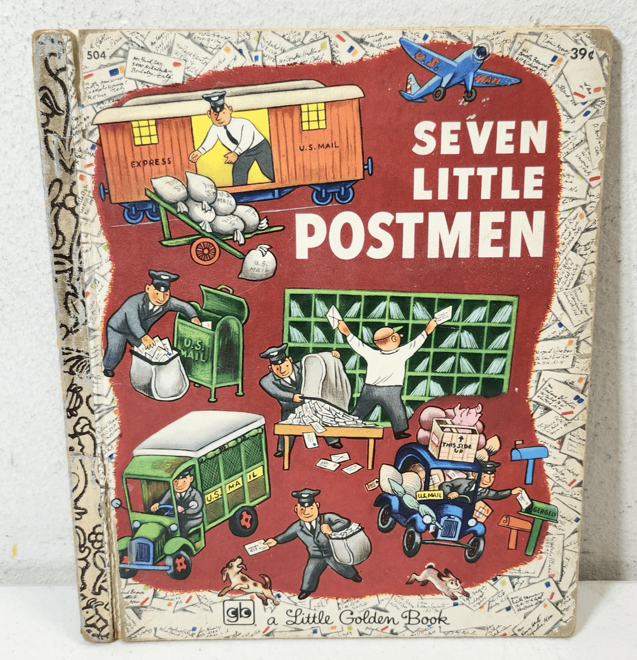 Seven Little Postmen, A Little Golden Book 1973 Hardcover Kids