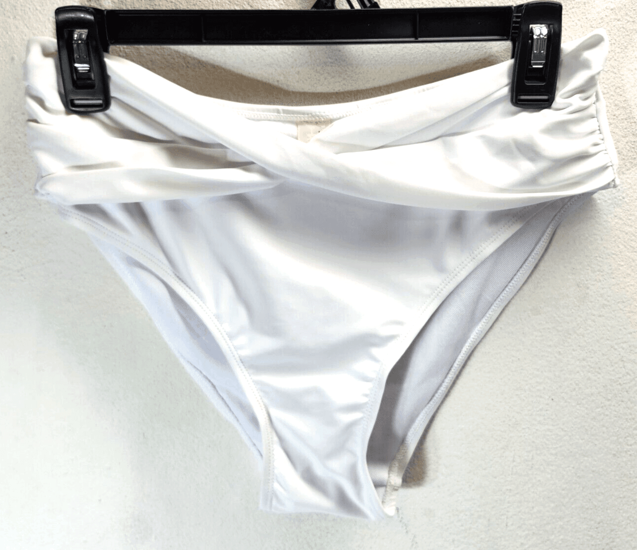 Shekini Women's Bikini Bottom Twist Front Cheeky Swimsuit Ruched Bottoms Medium