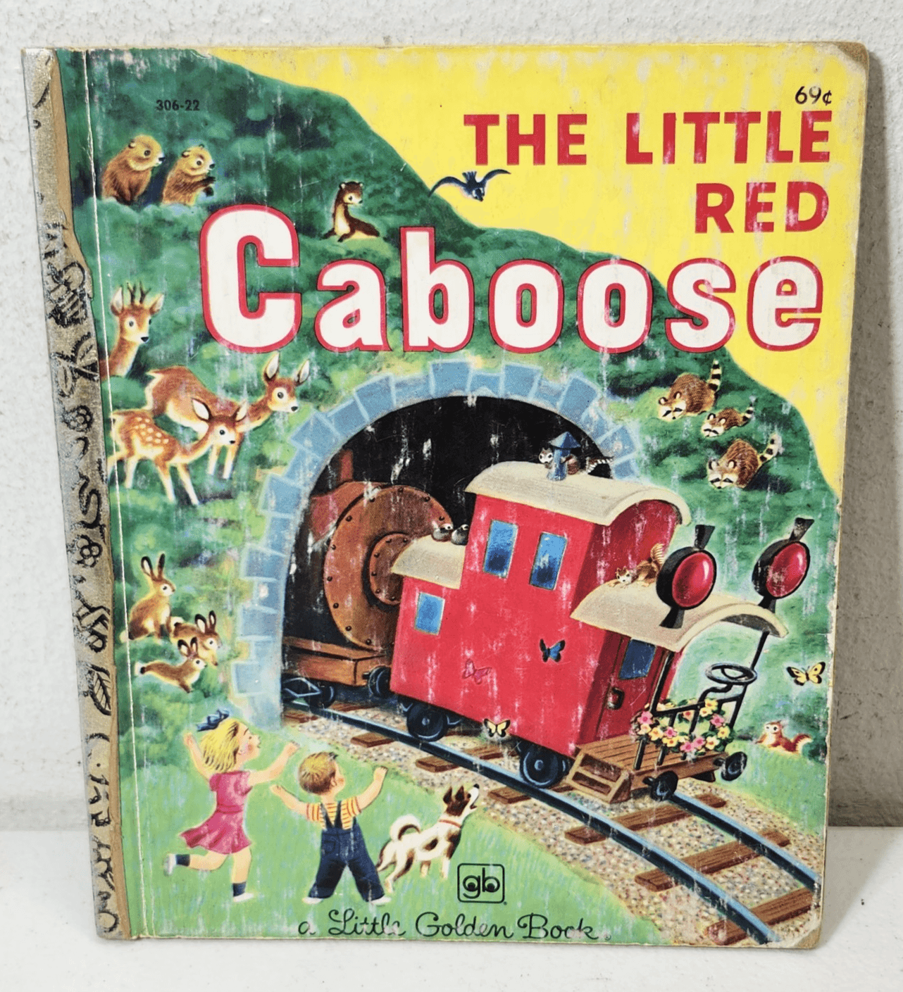 The Little Red Caboose A Golden Book 1981 Full Page Illustrated Kids