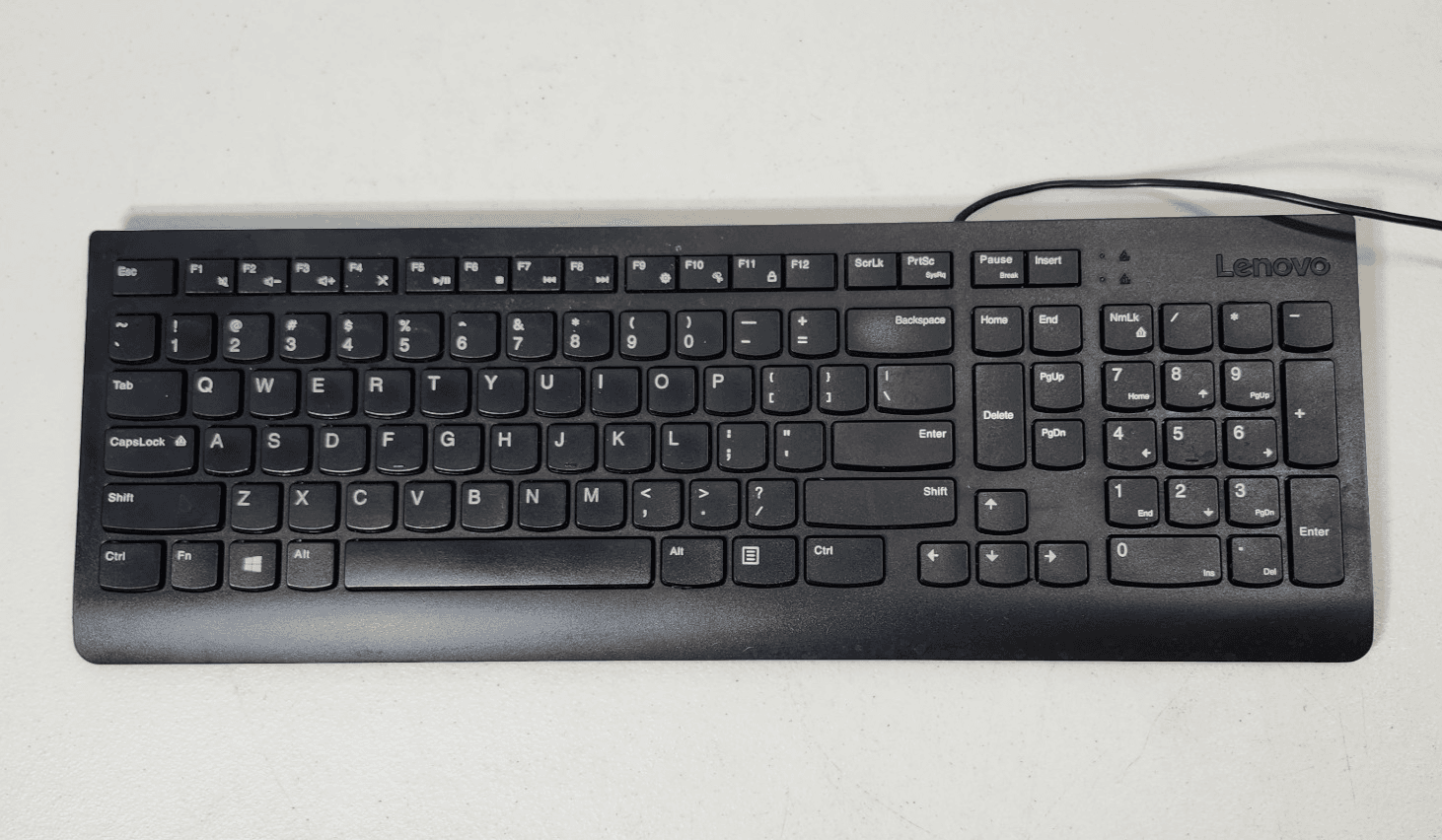 Lenovo KU-1601 Compact Slim Wired USB Black Slim Keyboard