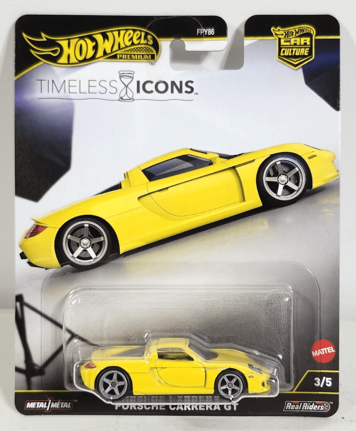 2025 Hot Wheels Timeless Icons Porsche Carrera GT #3 Car Culture Premium Toy NEW