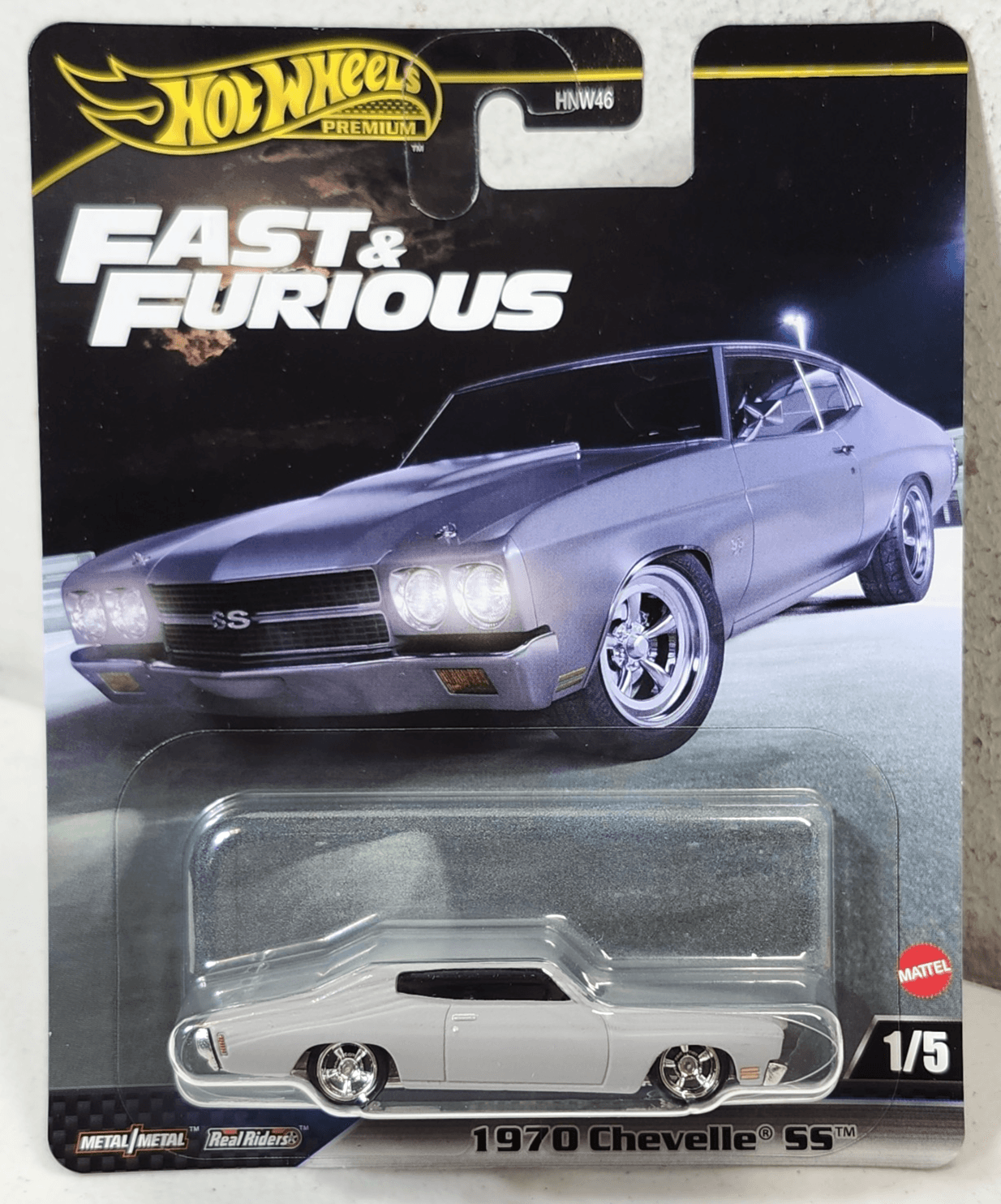 Hot Wheels Fast & Furious 1970 Chevelle SS Gray 1/64 Car Toy Vehicle NEW