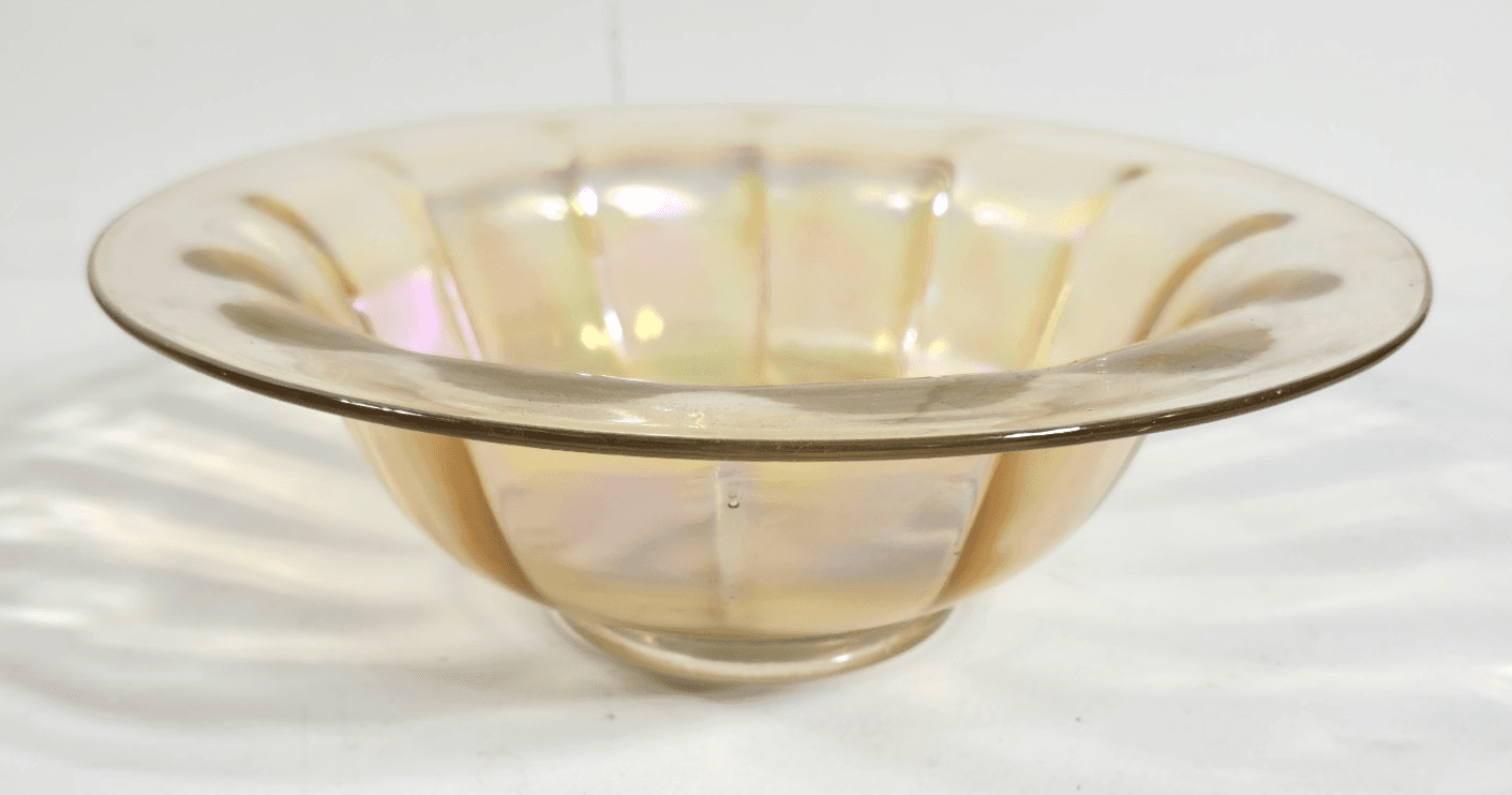 Carnival Glass Iridescent Dish Bowl 9" Home Decor