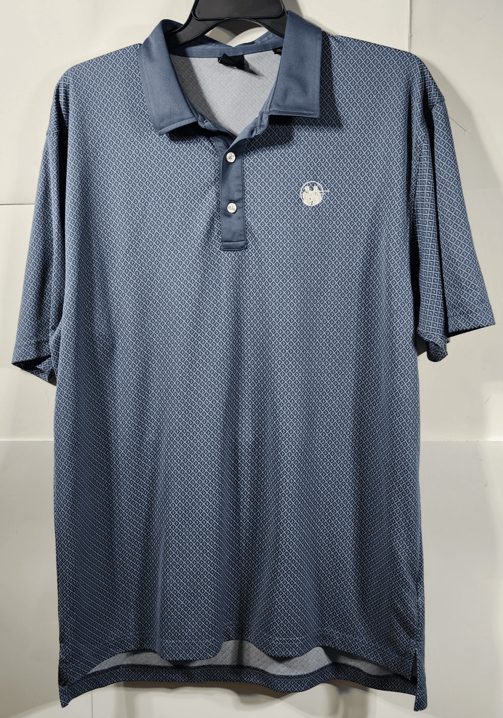 Dunning Golf Men's Polo Shirt Performance Stretch Size XXL Blue