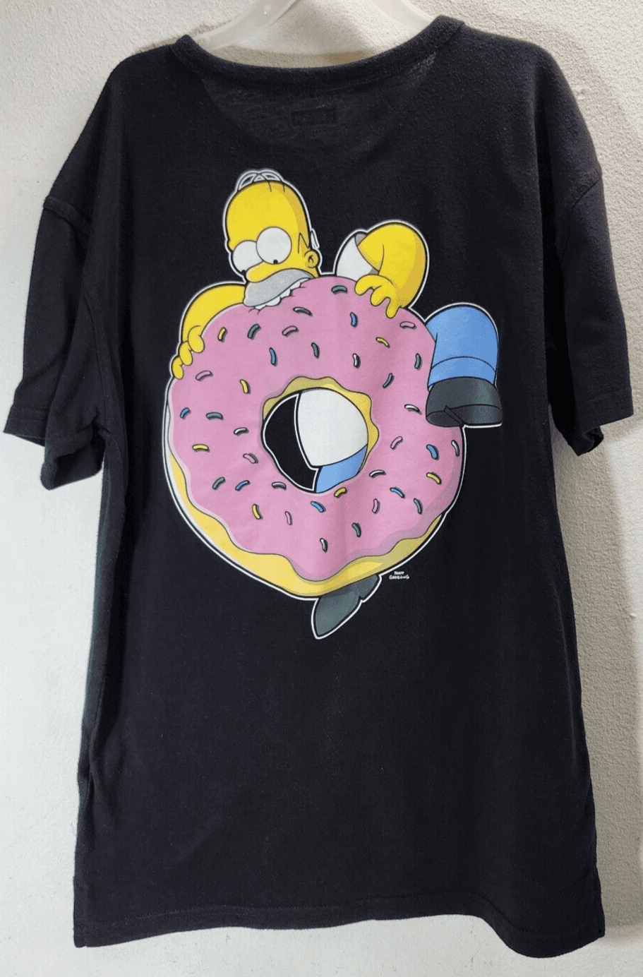 Simpsons Boys Shirt Size XL 14-16 Homer Black Tee PS X ON Pop Sugar Old Navy