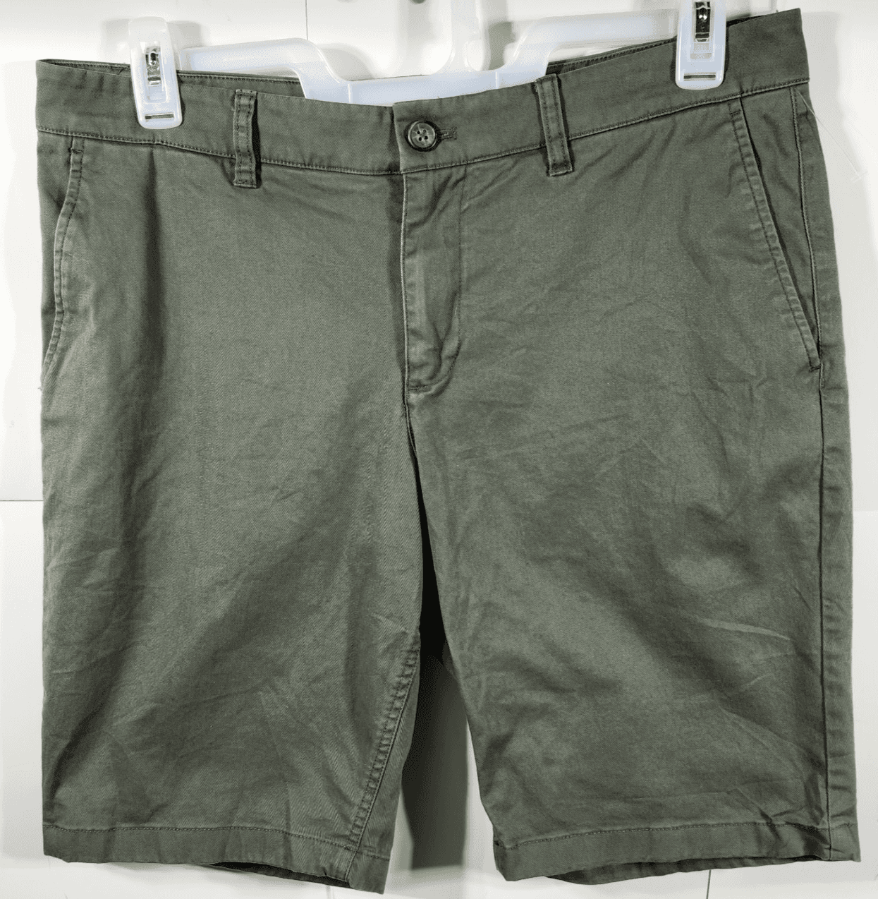 Hawker Rye Shorts Mens 34 Khaki Golf Chino Casual Green Preppy